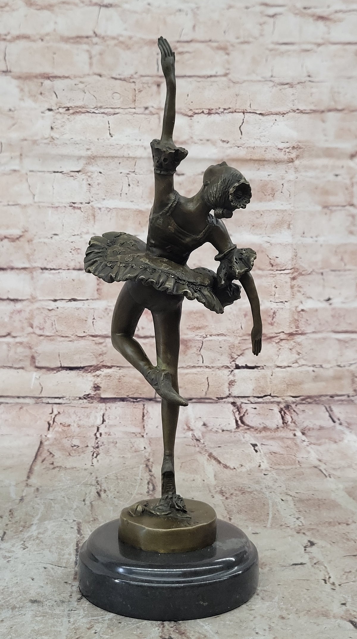 Original Milo Artwork Bronze Sculpture 13" Ballerina Figures & Nudes Figurine