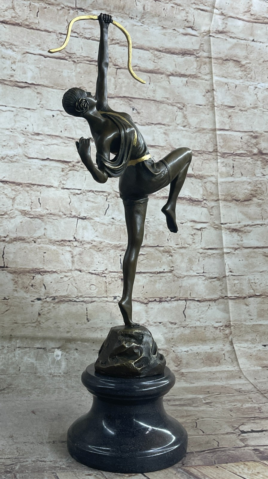 Diana the Huntress Real Solid Bronze Sculpture Made by Lost Wax Method Figurine