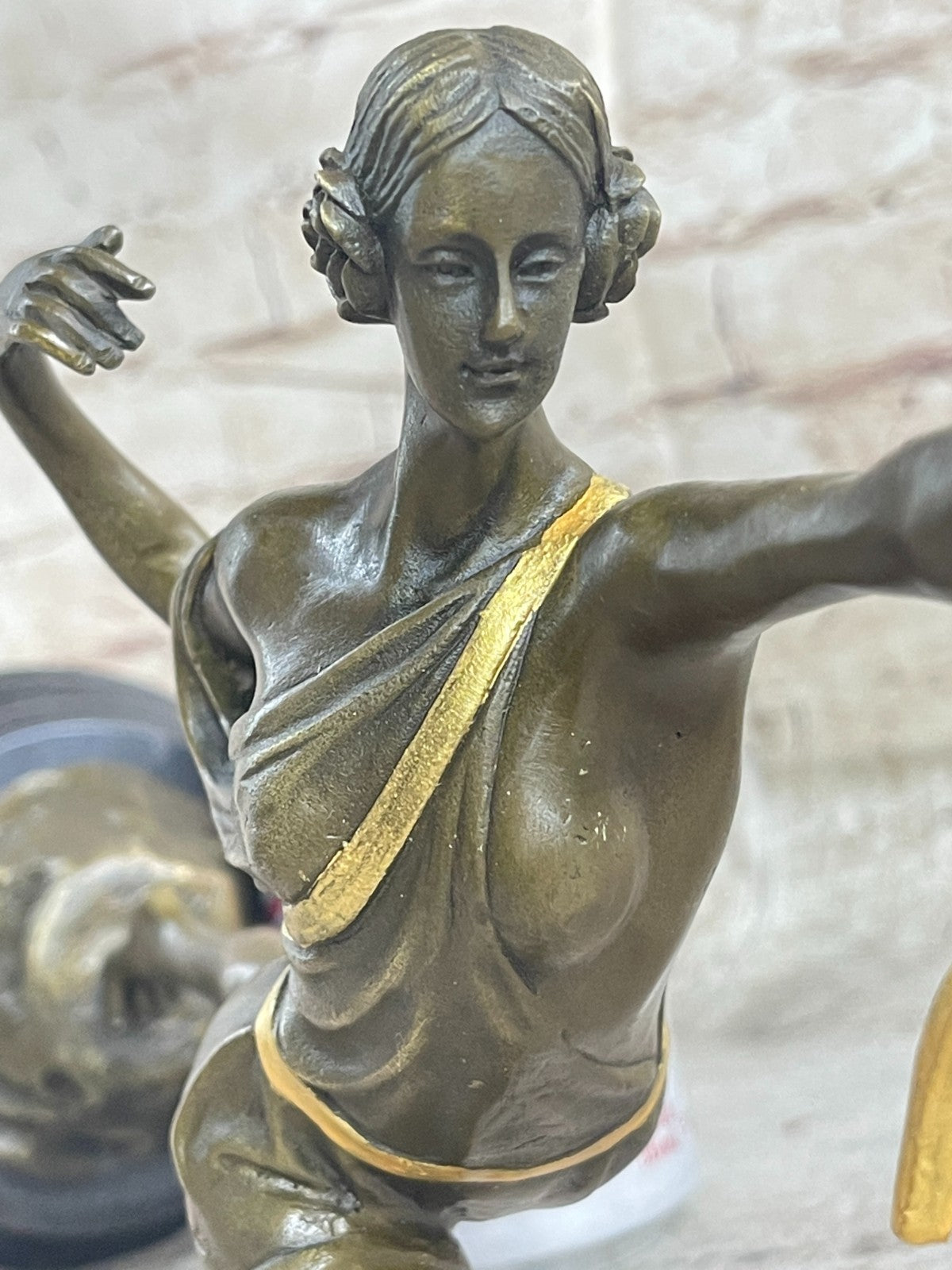 Diana the Huntress Real Solid Bronze Sculpture Made by Lost Wax Method Figurine