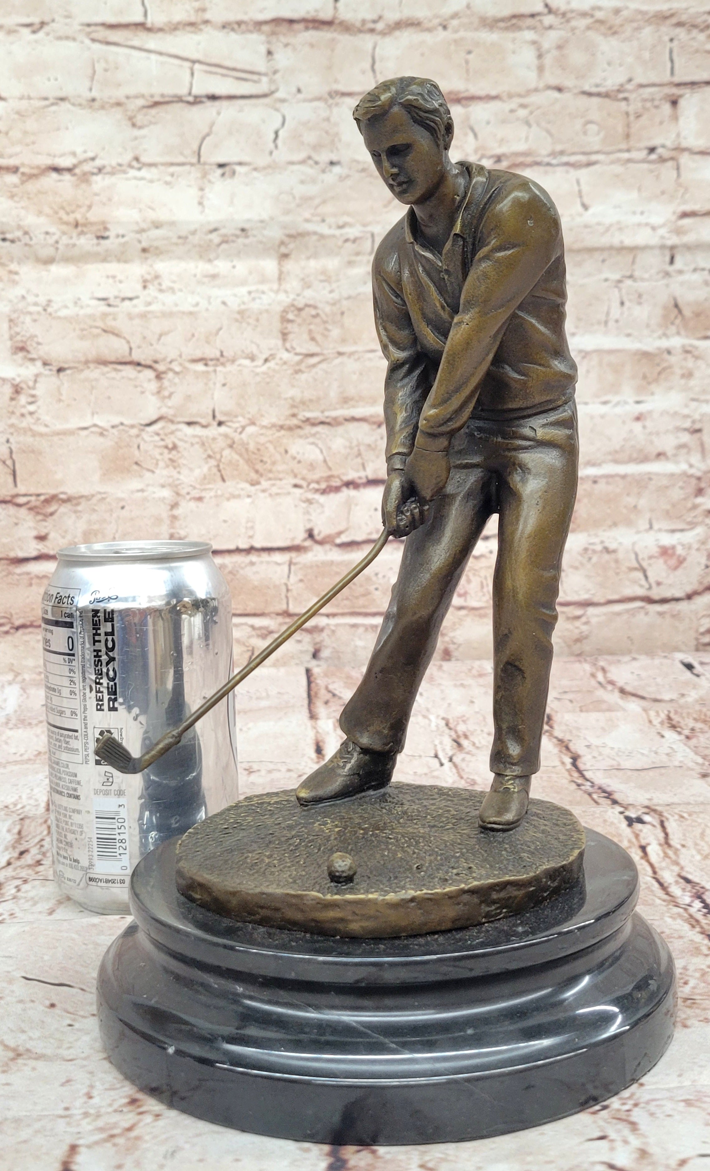 Perfect Swing Golf Golfing Golfer Sport Bronze Sculpture Figurine Statue Art Sal