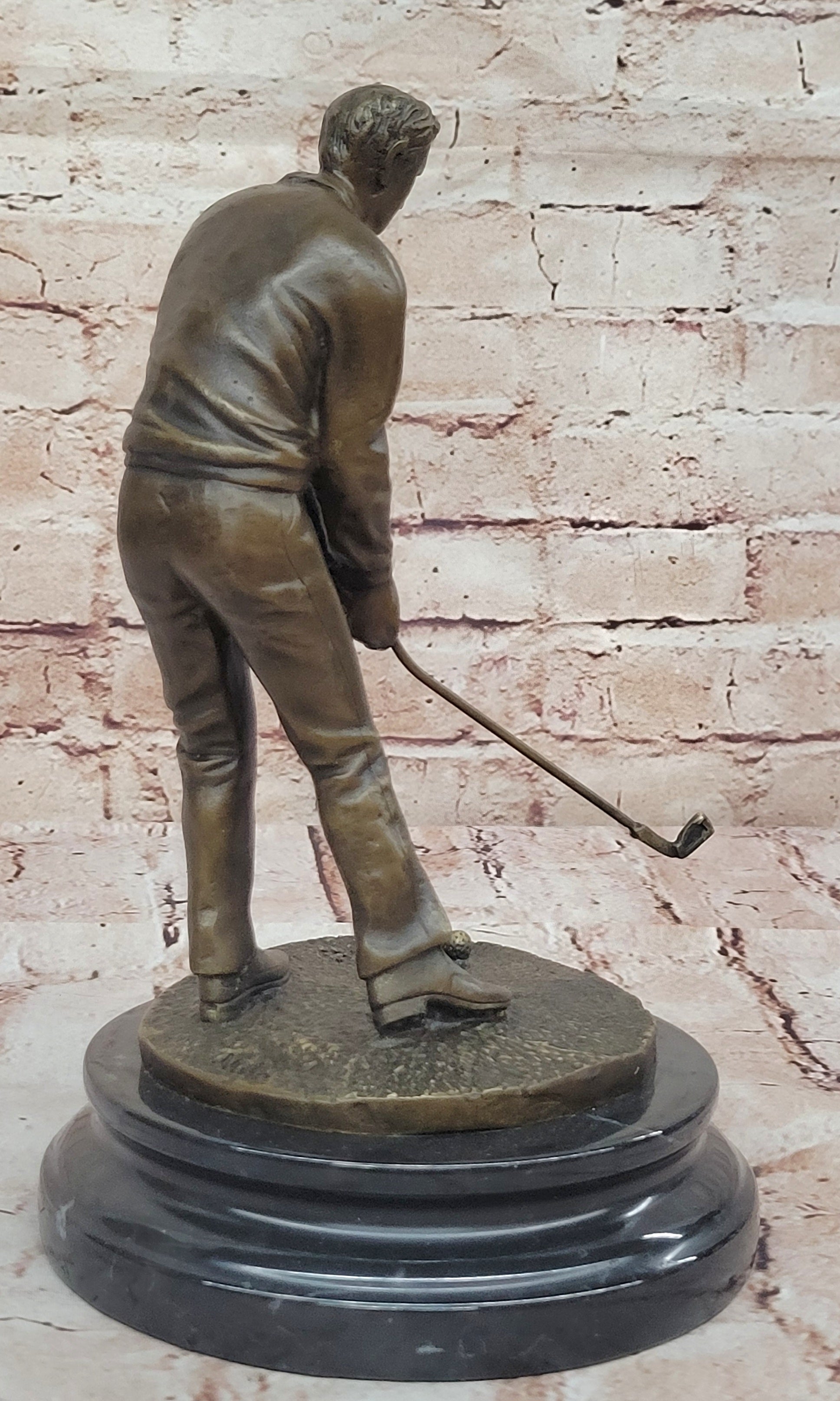 Perfect Swing Golf Golfing Golfer Sport Bronze Sculpture Figurine Statue Art Sal
