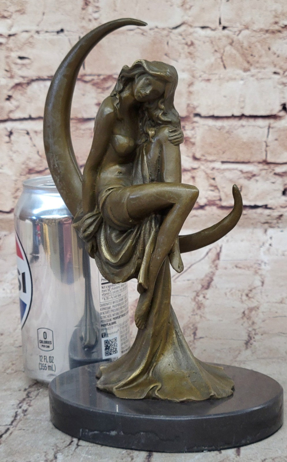 Elegant Moreau Nude Young Woman Female Bronze Marble Figure Sculpture Statue