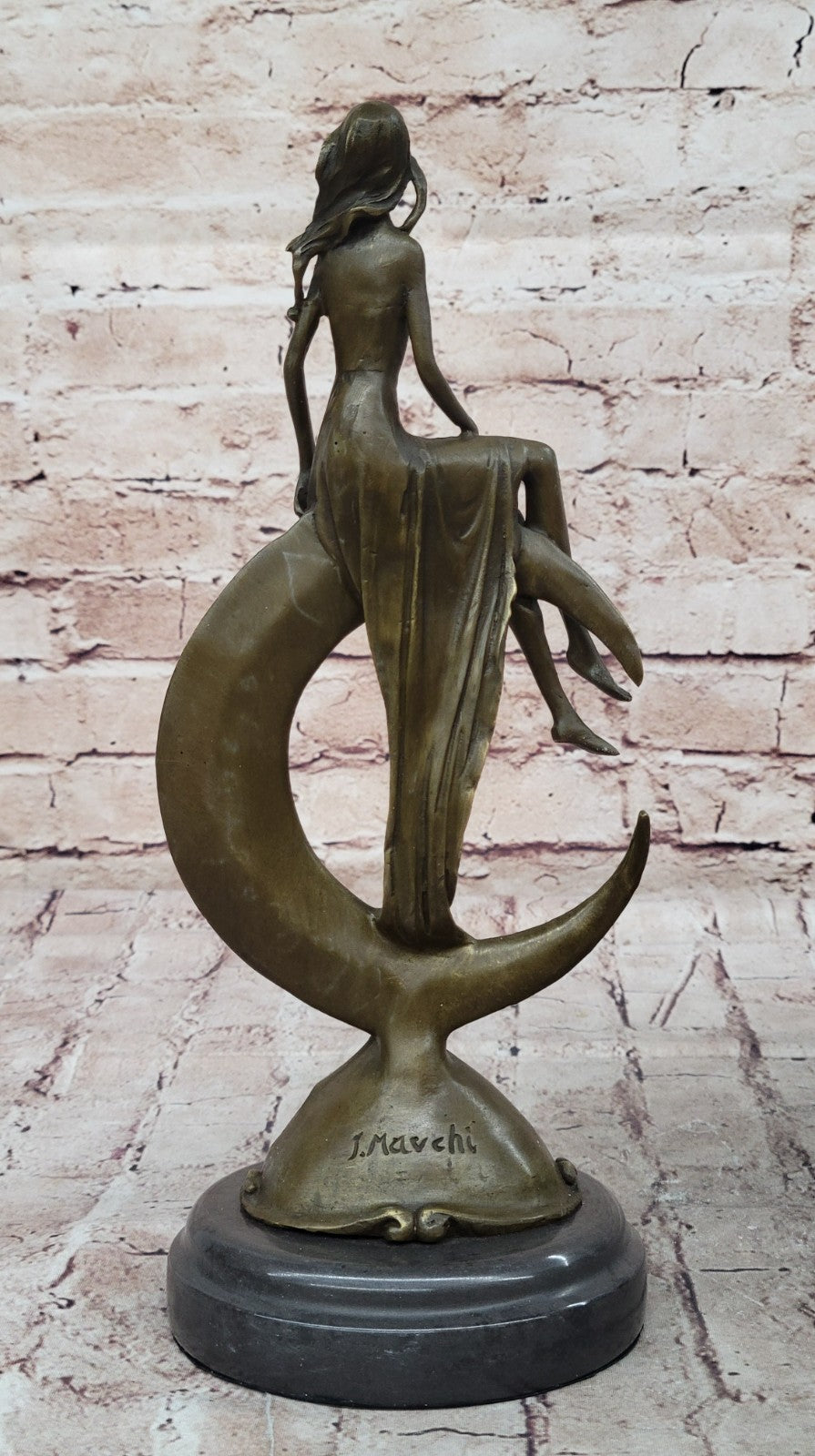 Hand Made Hot Cast Made by Lost Wax Sexy Girl Bronze Erotic Figurine Figure sale