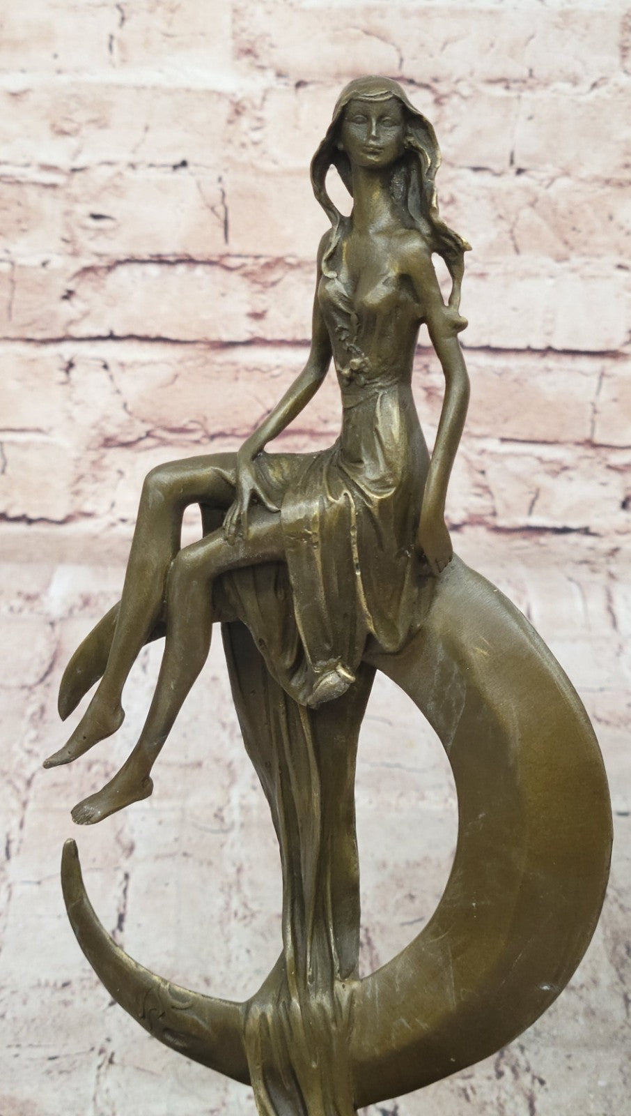 Hand Made Hot Cast Made by Lost Wax Sexy Girl Bronze Erotic Figurine Figure sale