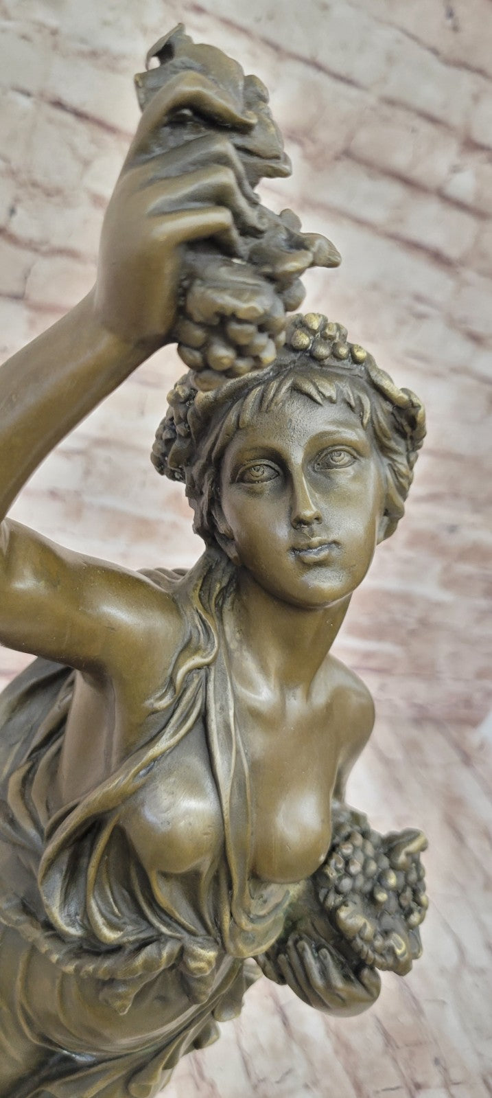 Bronze Original Sexy Hot Cast Fall Autumn Harvest Season French Sculpture Statue