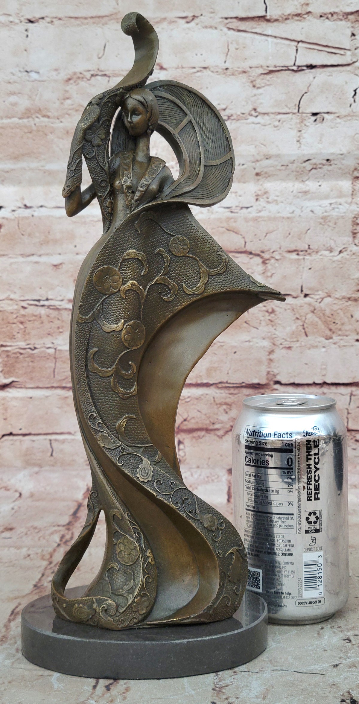 Designer Bronze a 1920 Style Art Nouveau Classy Proper Lady Sculpture Decor Sale