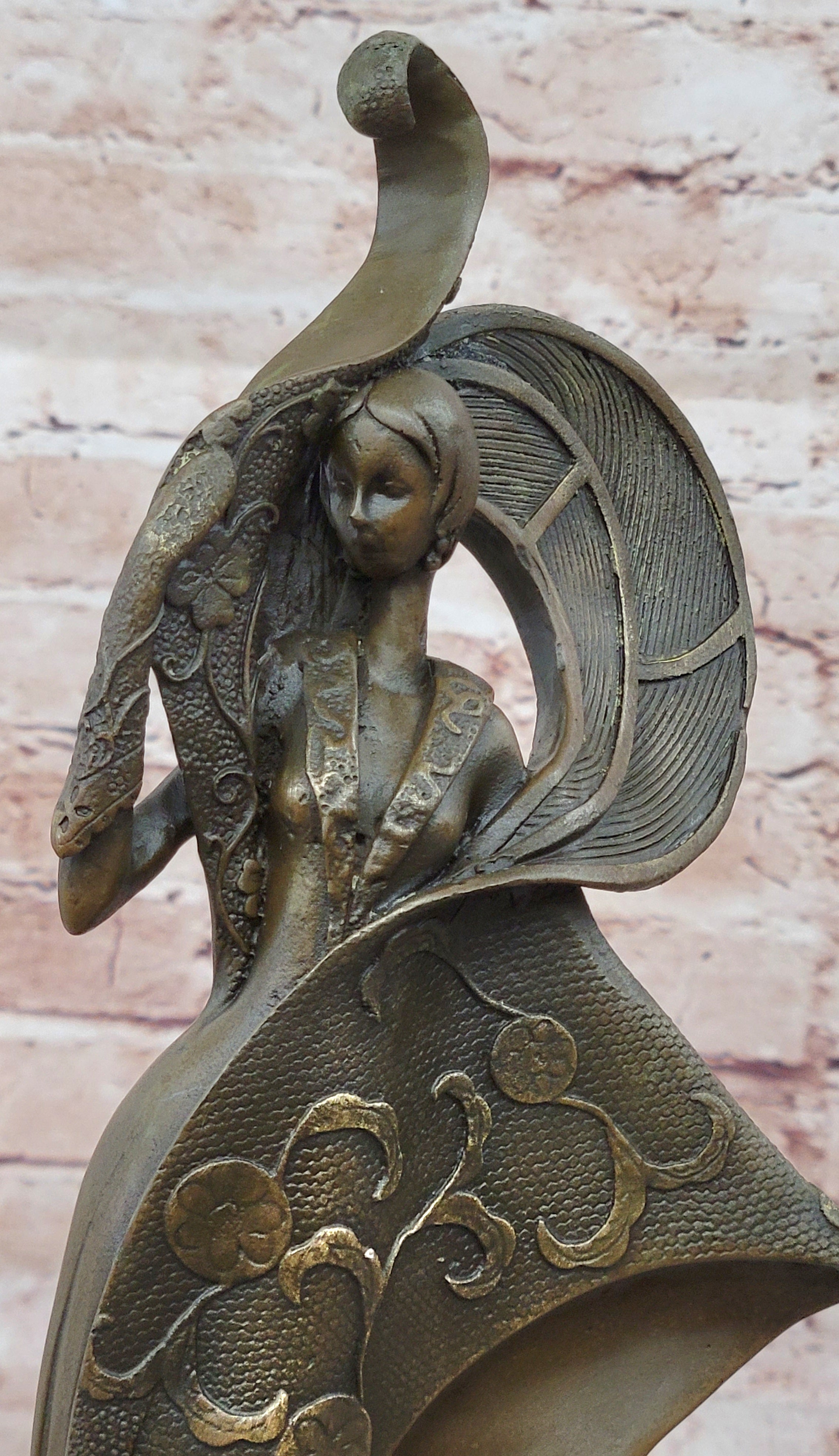 Designer Bronze a 1920 Style Art Nouveau Classy Proper Lady Sculpture Decor Sale