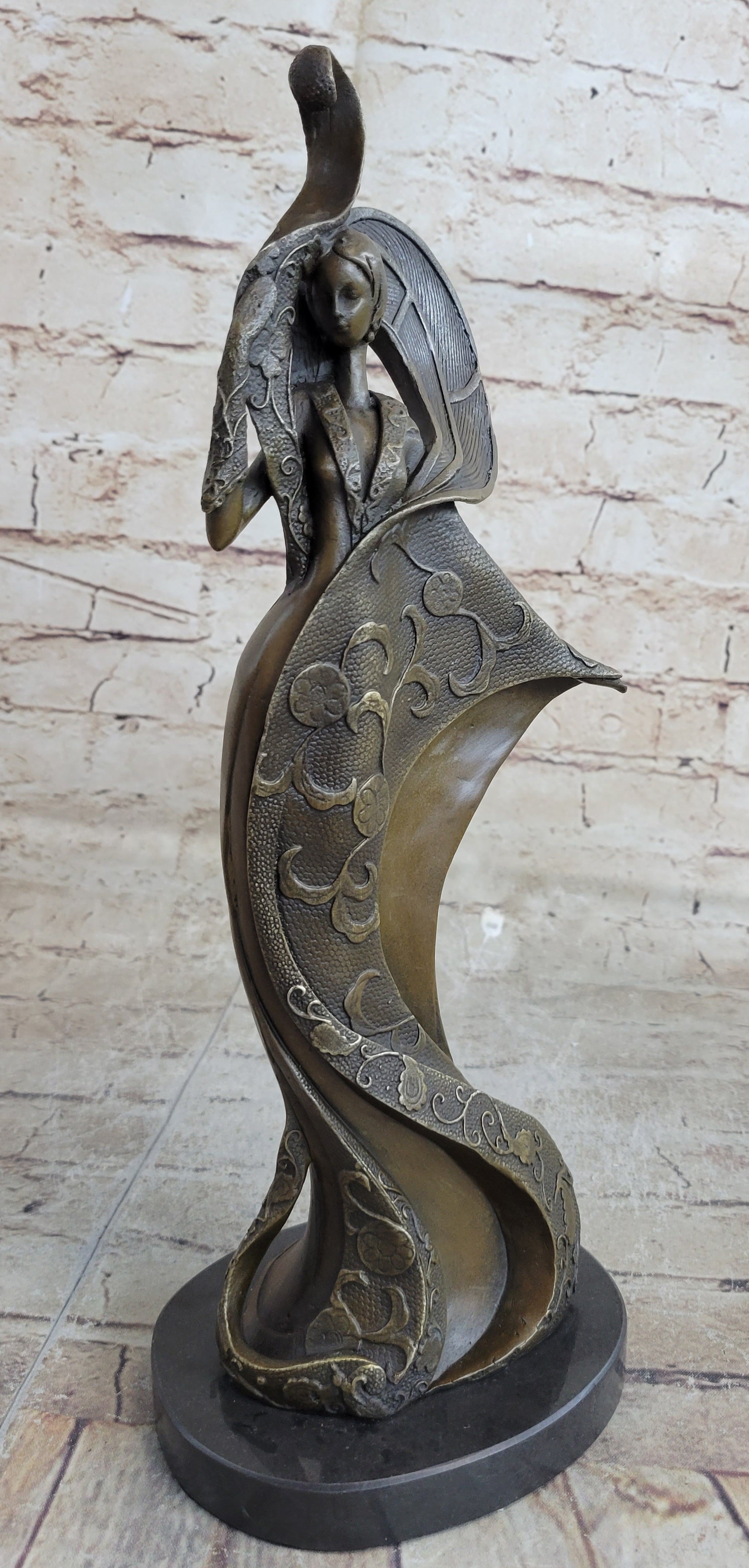 Designer Bronze a 1920 Style Art Nouveau Classy Proper Lady Sculpture Decor Sale