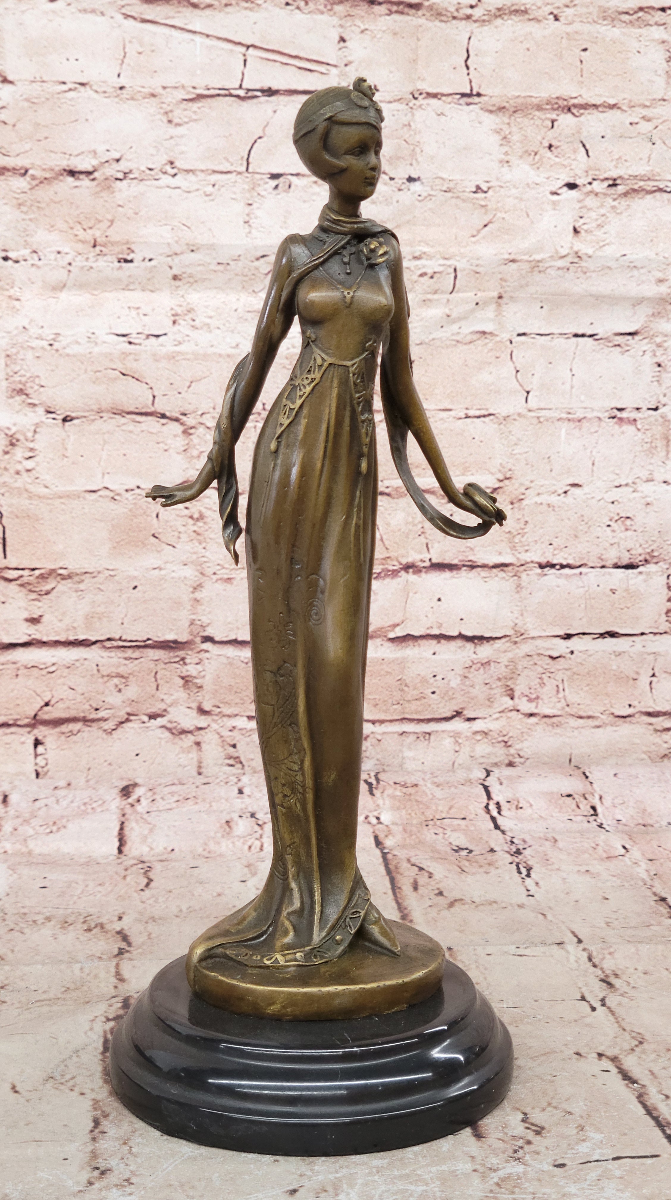 Signed Original Kassin Art Deco Style Museum Quality Classic Artwork Figure