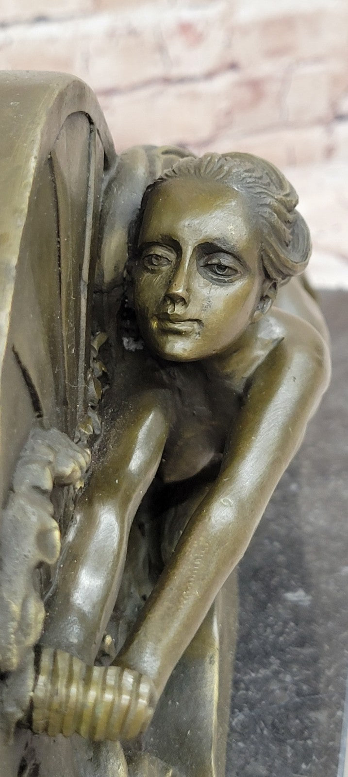 Signed A.GENNARELLI, Bronze Nude Girl Sculpture Statue Classic Hot Cast Artwork