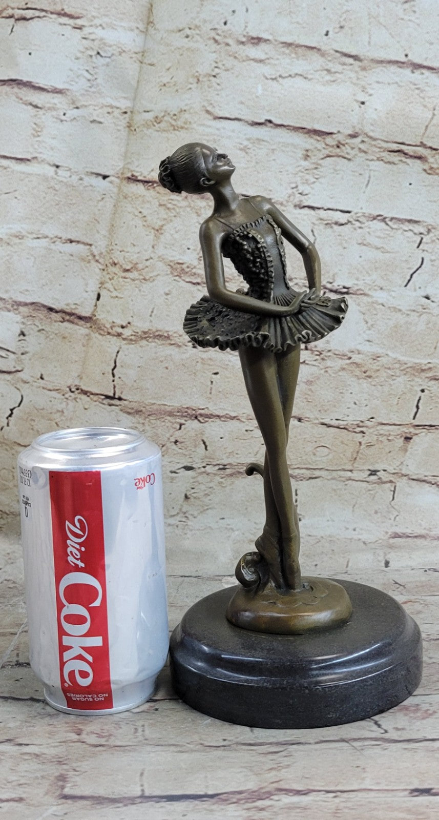 Cast Bronze Sculpture Ballerina Ballet Dancer Figurine Statue Hand Made Statue