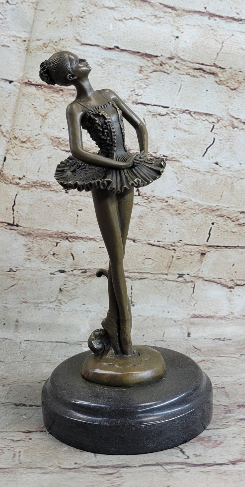Cast Bronze Sculpture Ballerina Ballet Dancer Figurine Statue Hand Made Statue