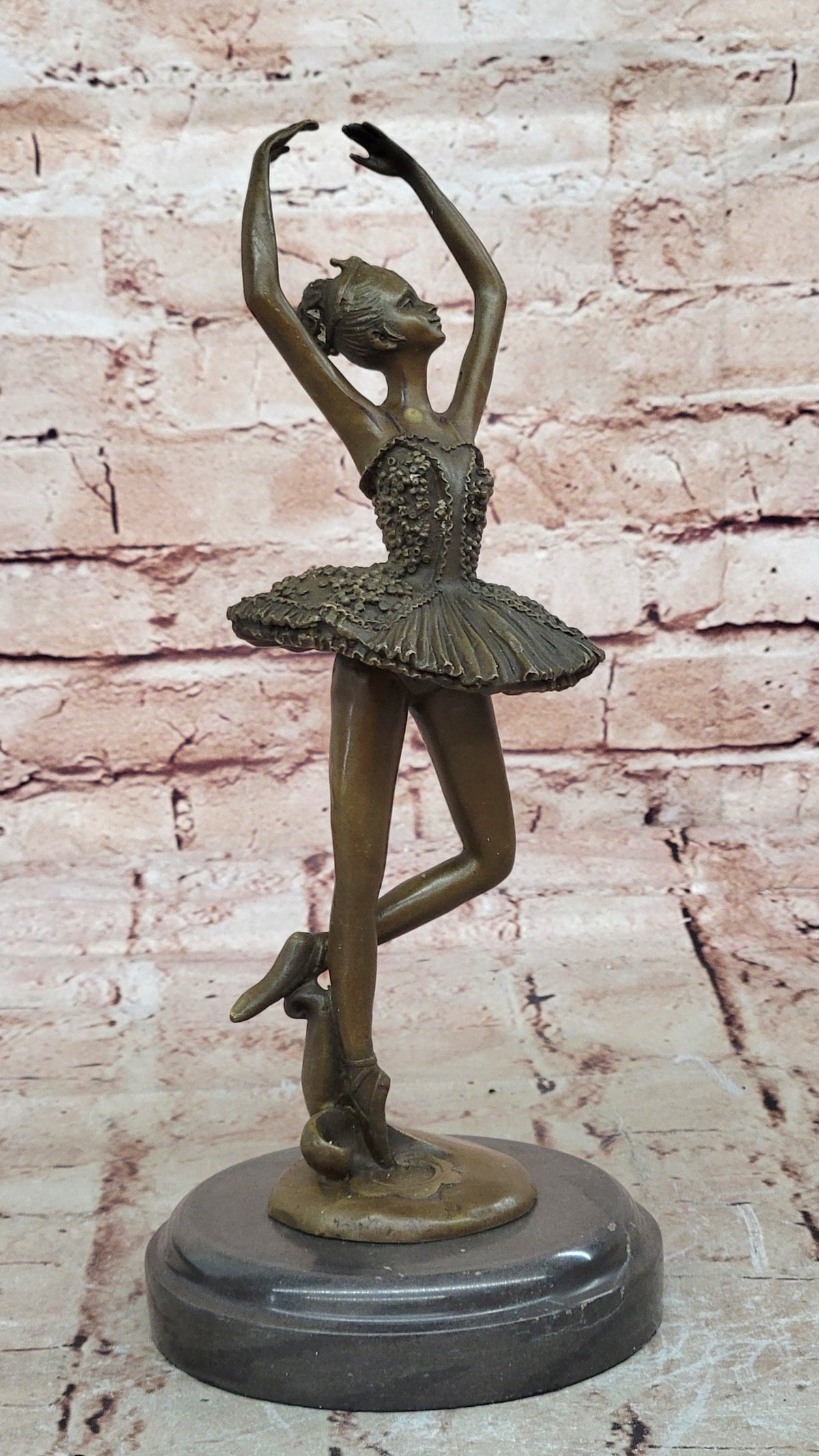 Art Nouveau Home Decor Bronze Tutu Ballerina Sculpture Statue Figurine Figure