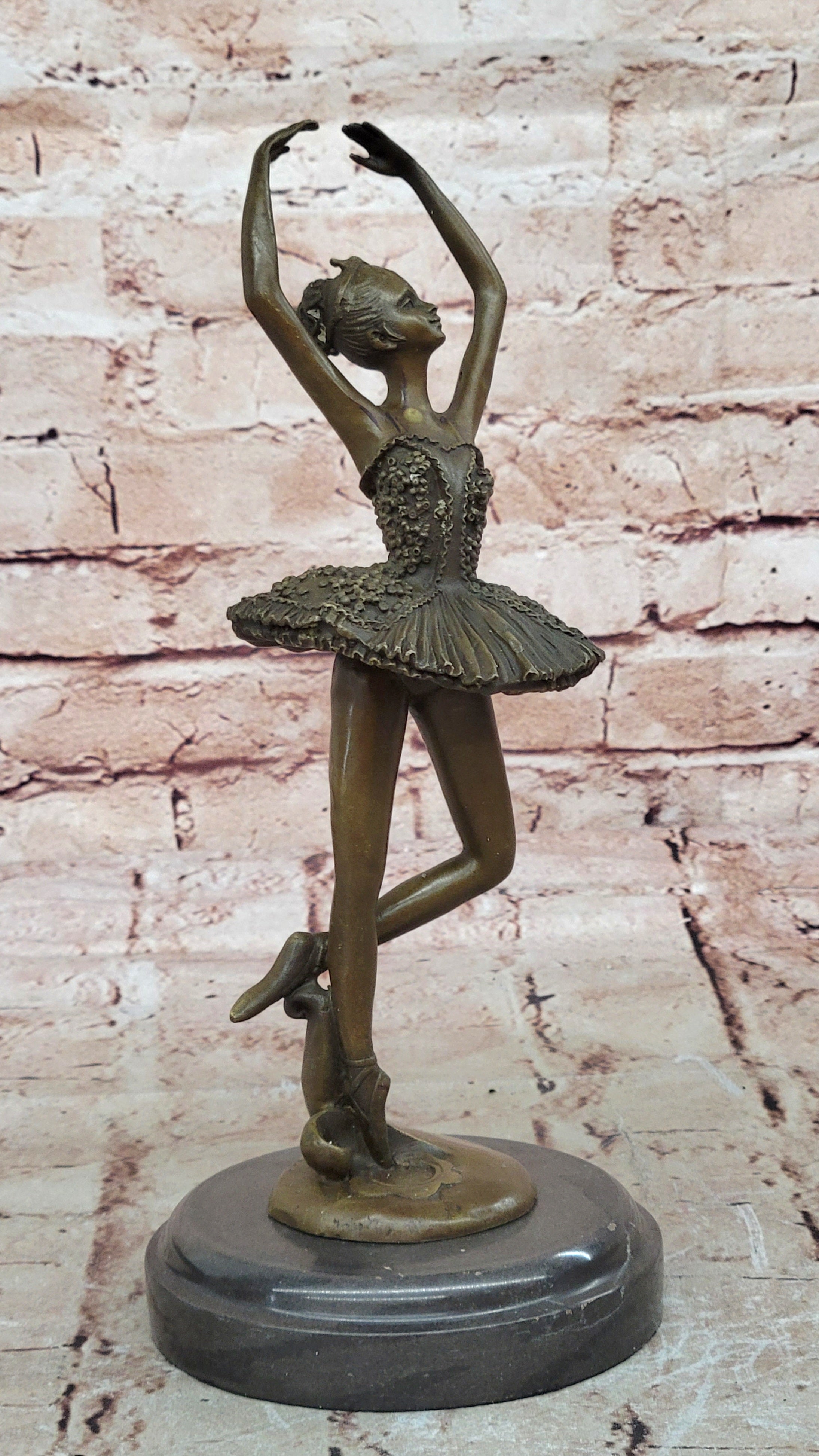Art Nouveau Home Decor Bronze Tutu Ballerina Sculpture Statue Figurine Figure
