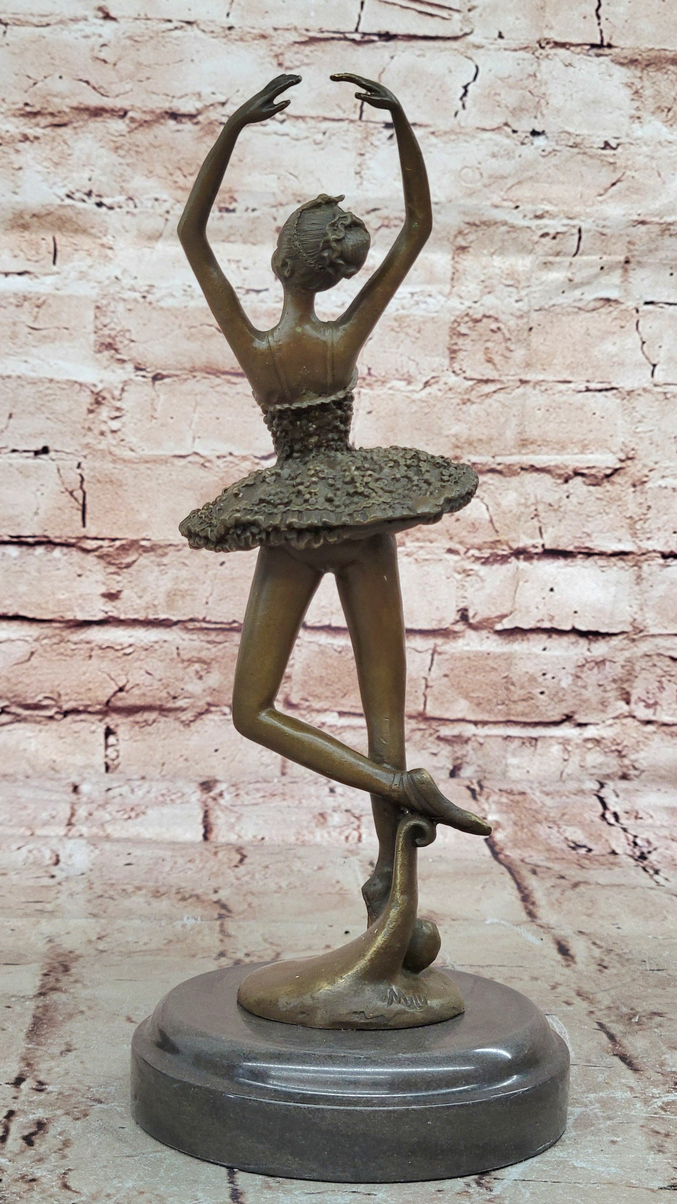 Art Nouveau Home Decor Bronze Tutu Ballerina Sculpture Statue Figurine Figure