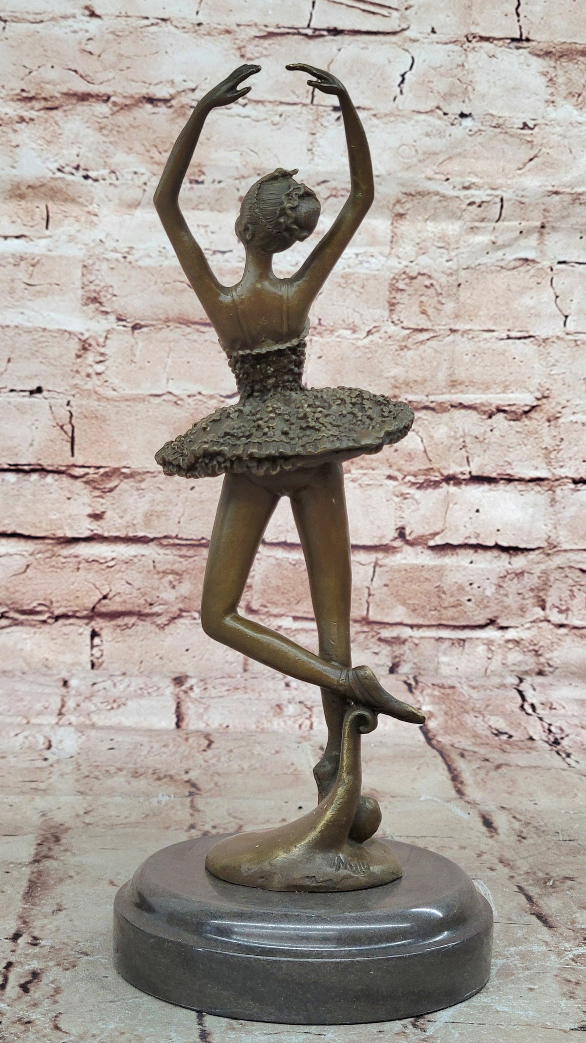 Art Nouveau Home Decor Bronze Tutu Ballerina Sculpture Statue Figurine Figure