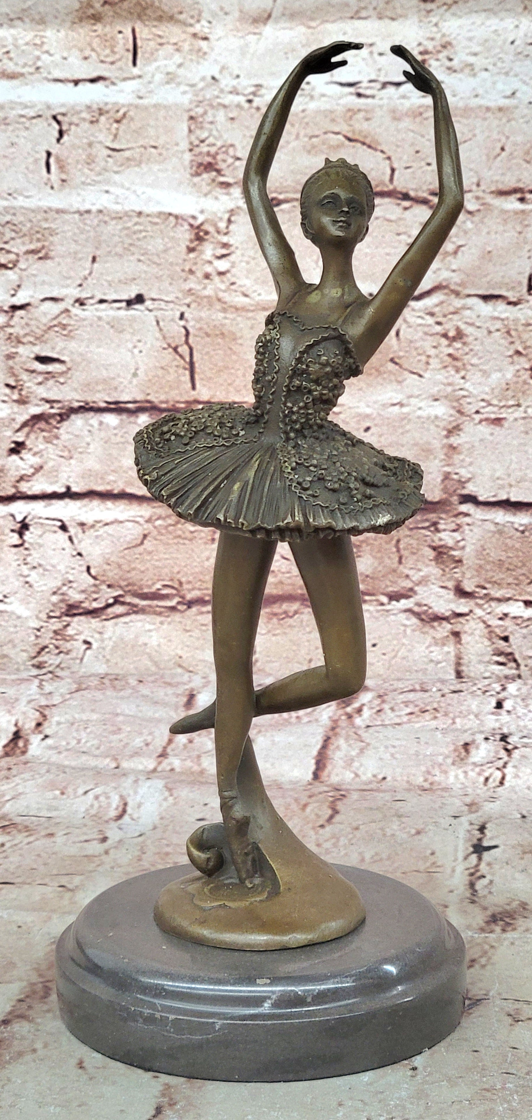 Art Nouveau Home Decor Bronze Tutu Ballerina Sculpture Statue Figurine Figure