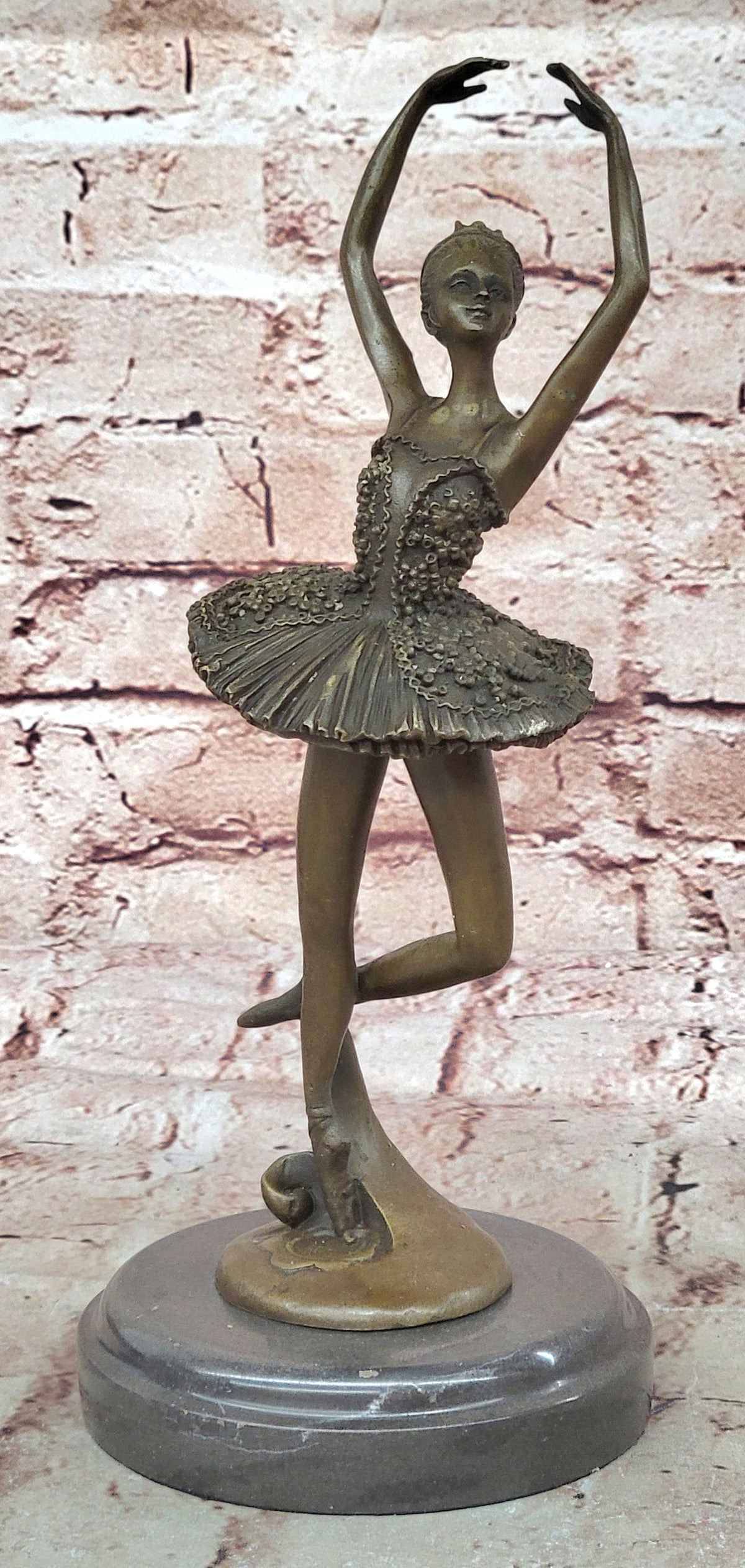 Art Nouveau Home Decor Bronze Tutu Ballerina Sculpture Statue Figurine Figure