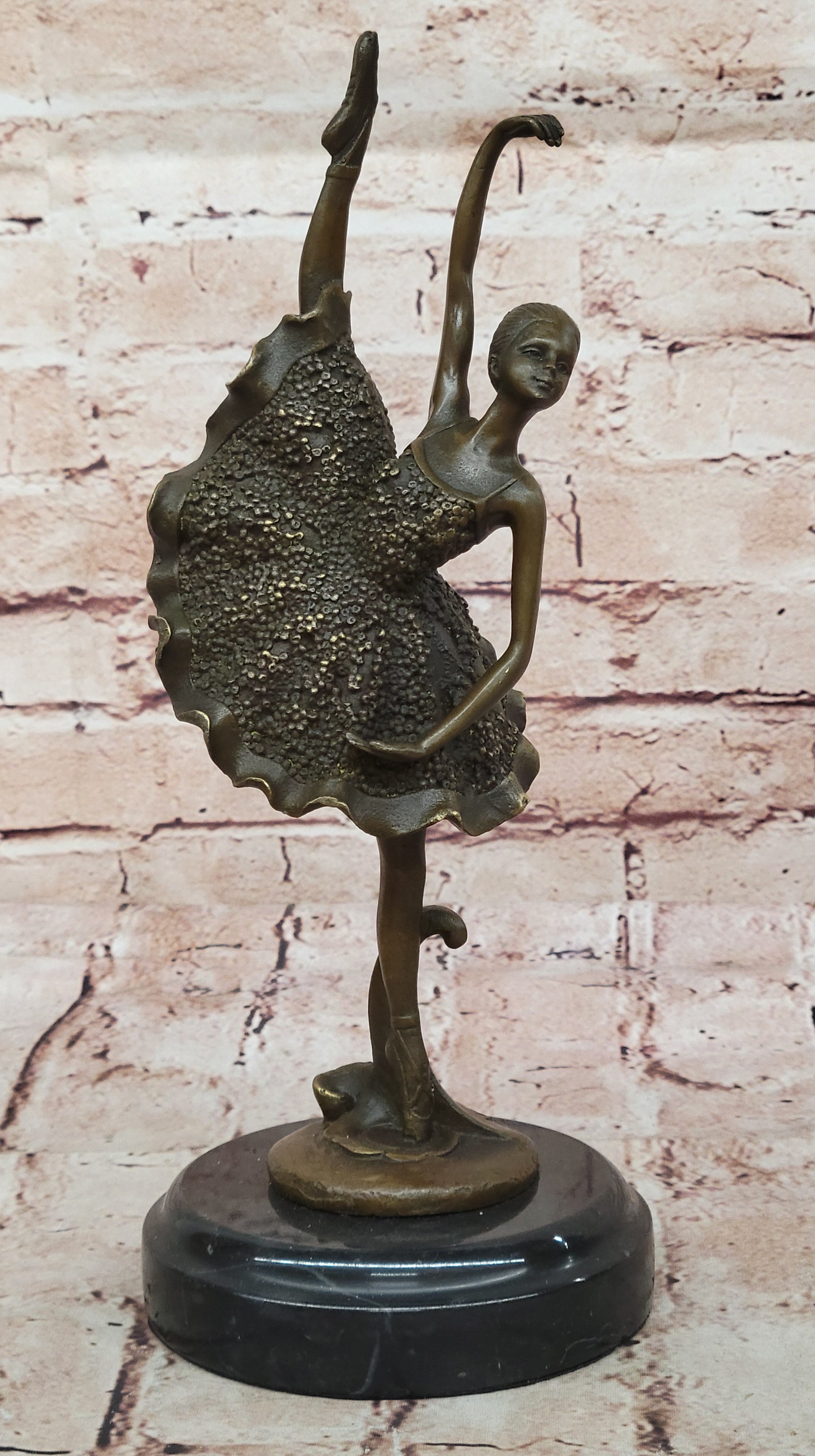 Handcrafted Signed Original ~Milo~ Prima Ballerina Bronze Sculpture Figurine