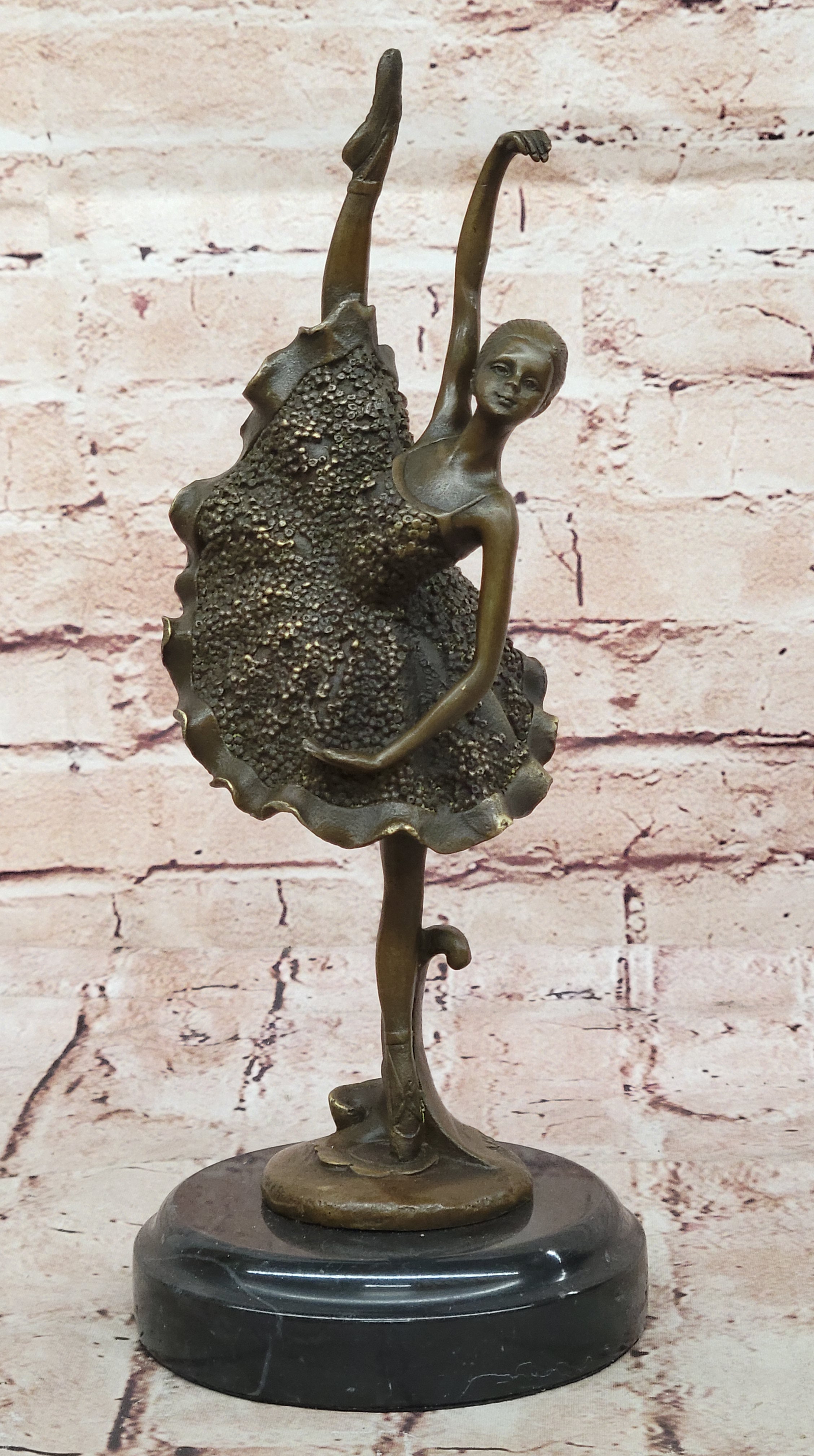 Handcrafted Signed Original ~Milo~ Prima Ballerina Bronze Sculpture Figurine