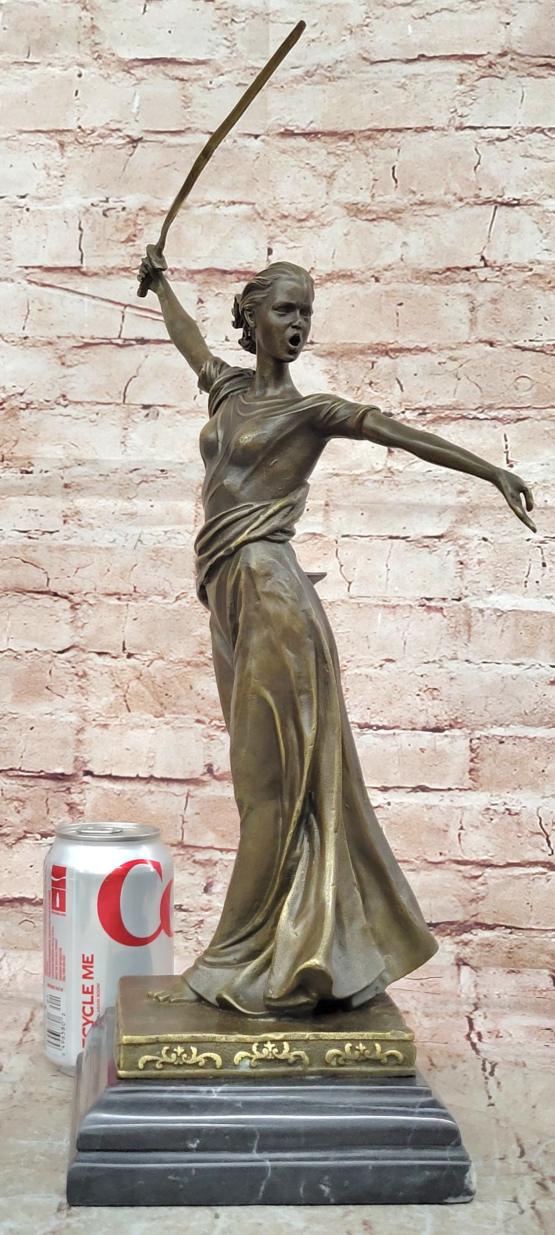 Athena Sensual Woman Grecian Goddess Classical Bronze Marble Statue Artwork Gift