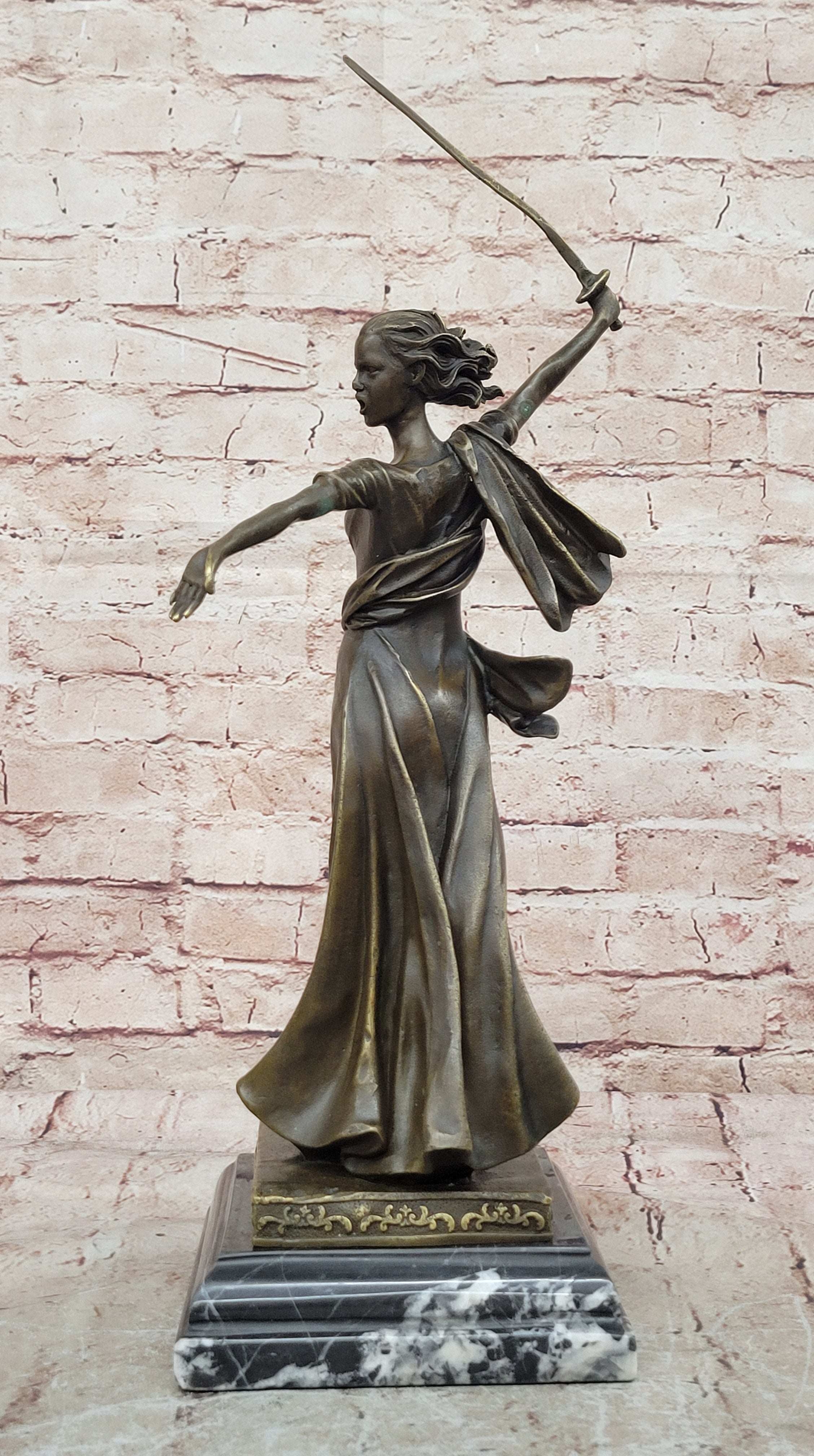 Athena Sensual Woman Grecian Goddess Classical Bronze Marble Statue Artwork Gift