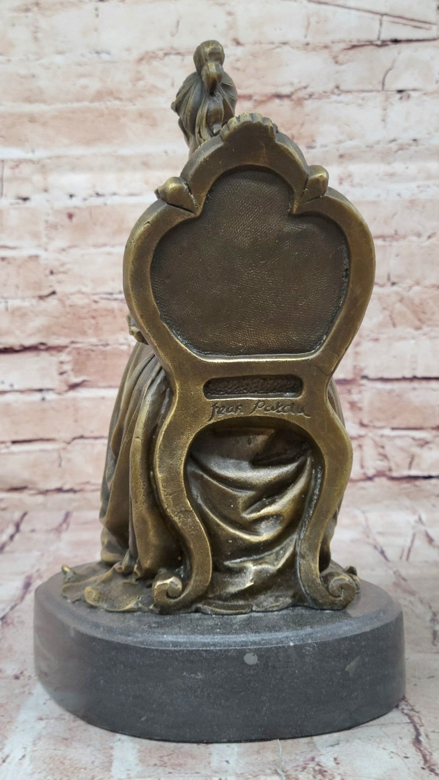 Vintage Lady Girl Woman holding baby Children 100% Bronze Sculpture Statue Sale