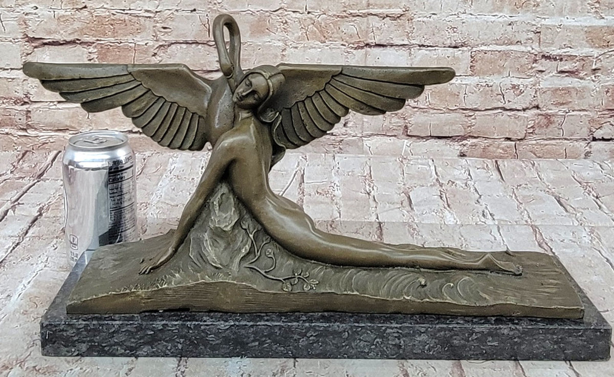 LEDA AND SWAN CLASSIC ARTWORK NUDE BRONZE SCULPTURE STATUE MYTHICAL GREEK GIFT