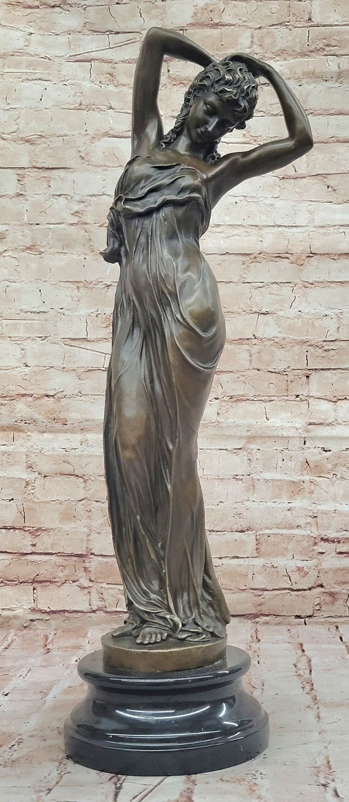 Hand Made Bronze Venus Woman Sculpture by A. Moreau Beautiful Classic