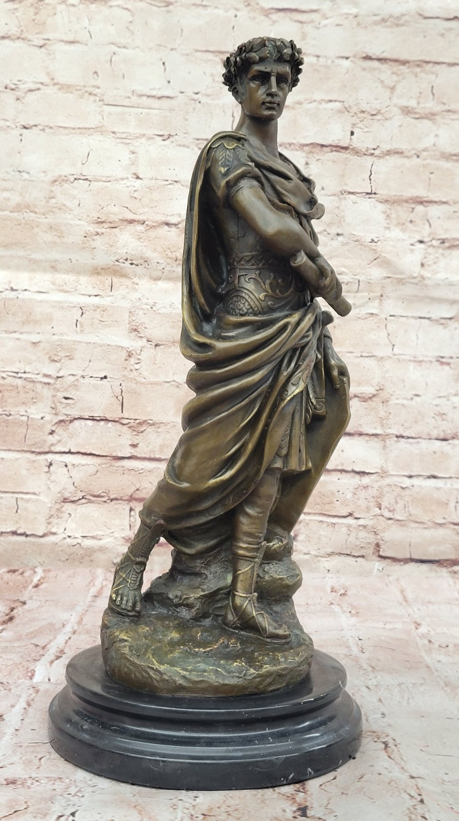 Caesar Vatican Italian Classic Art Portrait Bust Bronze Marble Statue Figurine