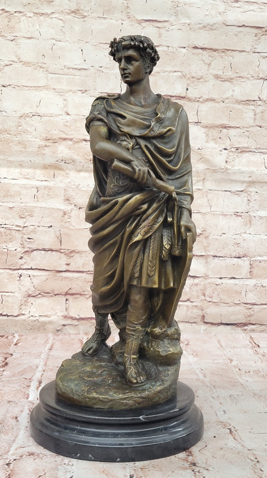 Caesar Vatican Italian Classic Art Portrait Bust Bronze Marble Statue Figurine