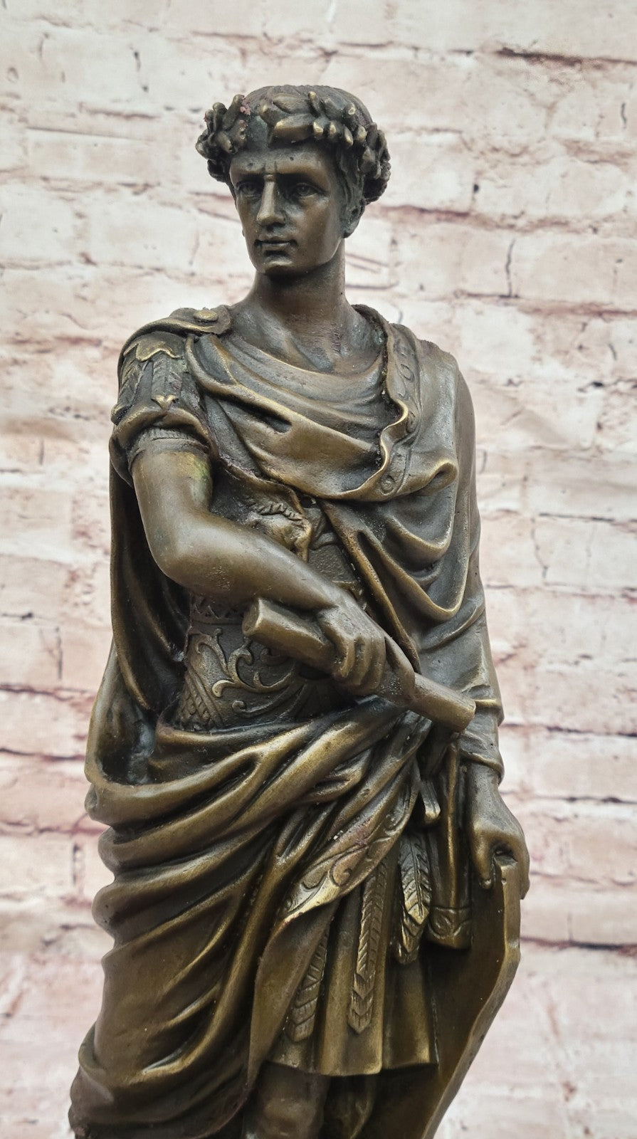 Caesar Vatican Italian Classic Art Portrait Bust Bronze Marble Statue Figurine