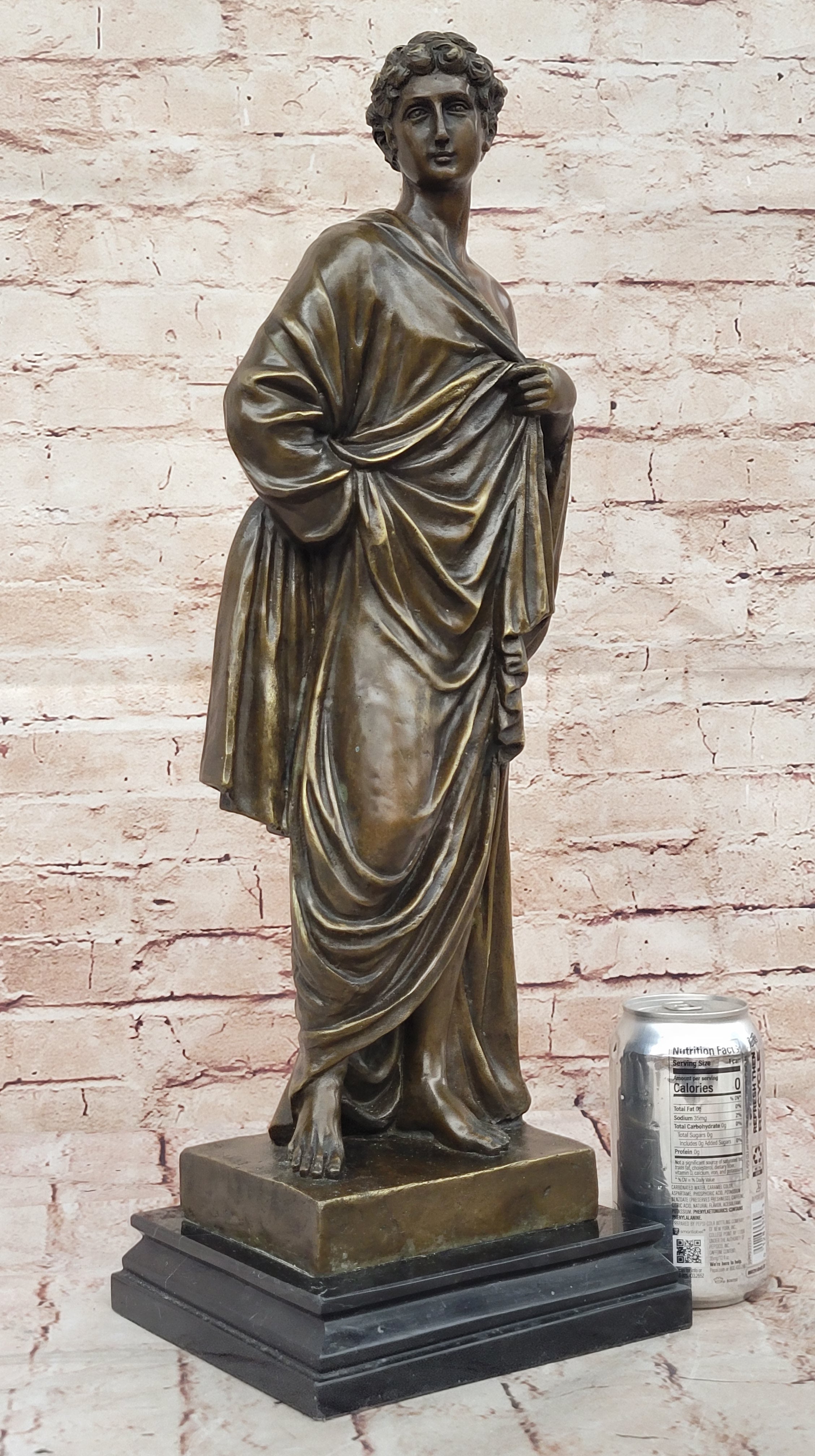Handcrafted bronze sculpture SALE Marble Emperor Classicism Roman Ancient