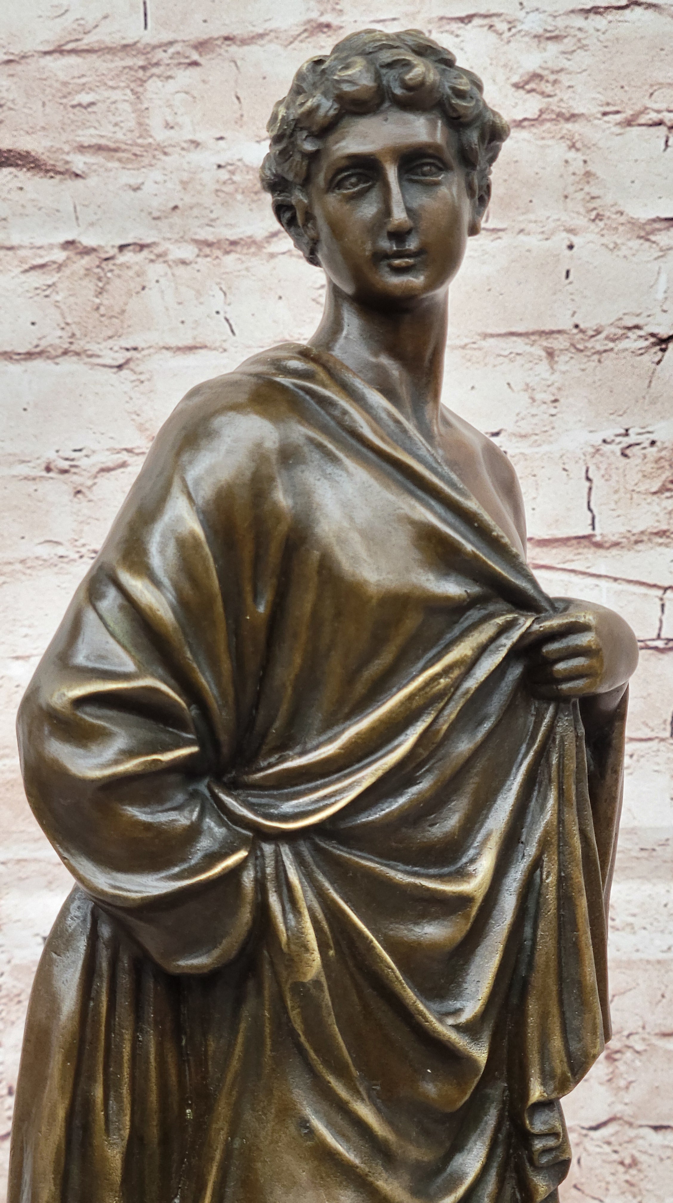 Handcrafted bronze sculpture SALE Marble Emperor Classicism Roman Ancient
