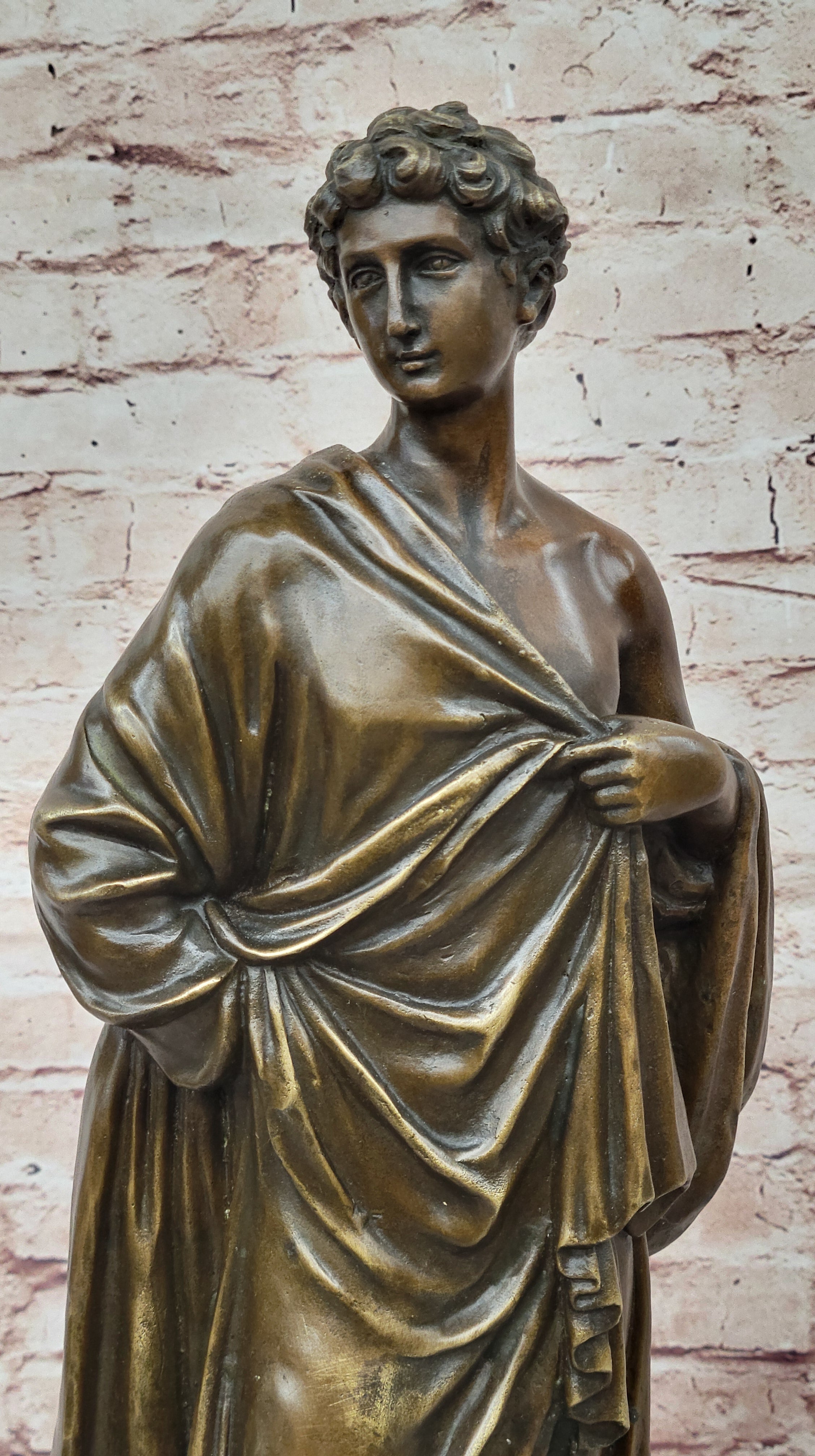 Handcrafted bronze sculpture SALE Marble Emperor Classicism Roman Ancient