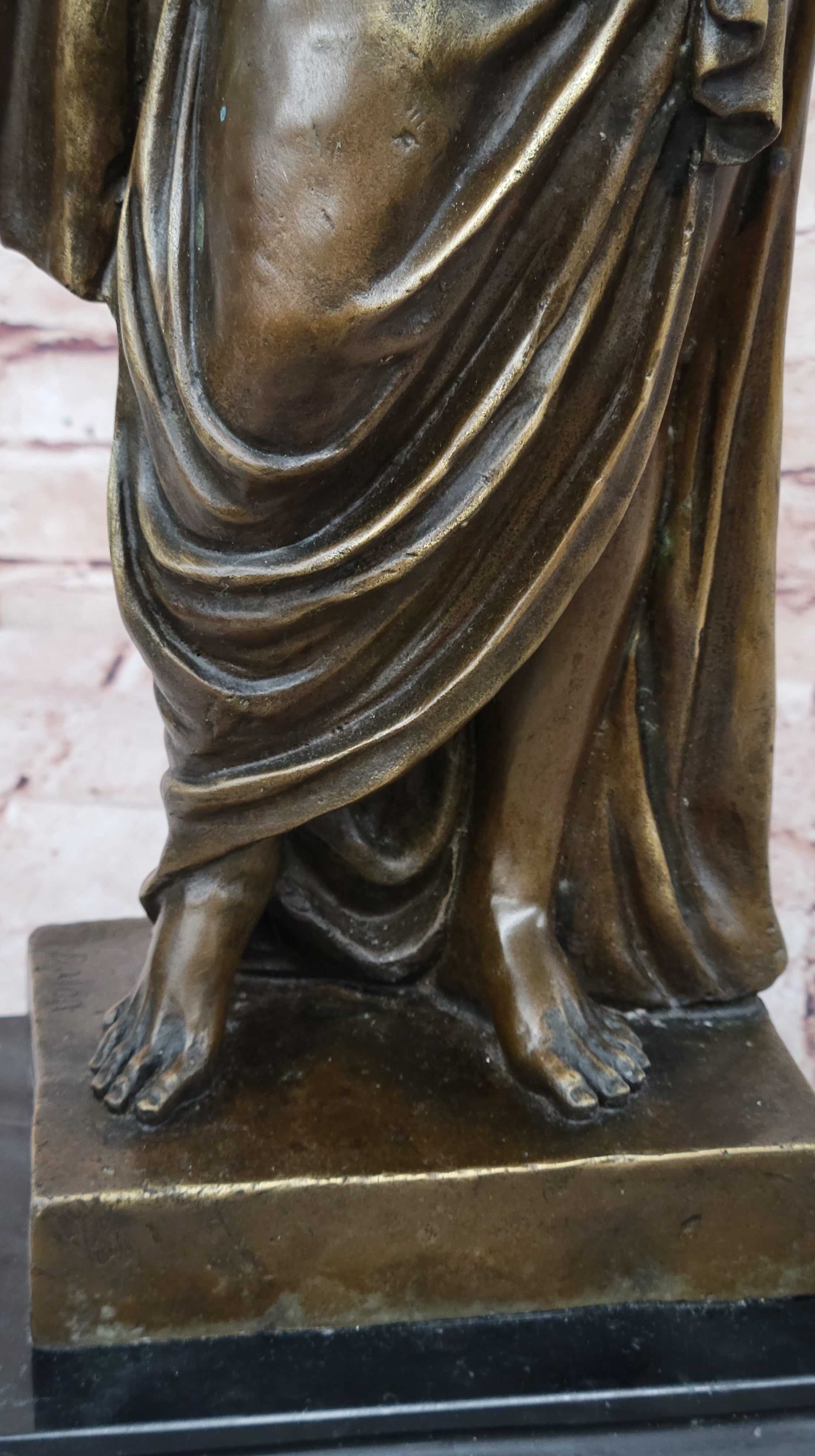 Handcrafted bronze sculpture SALE Marble Emperor Classicism Roman Ancient