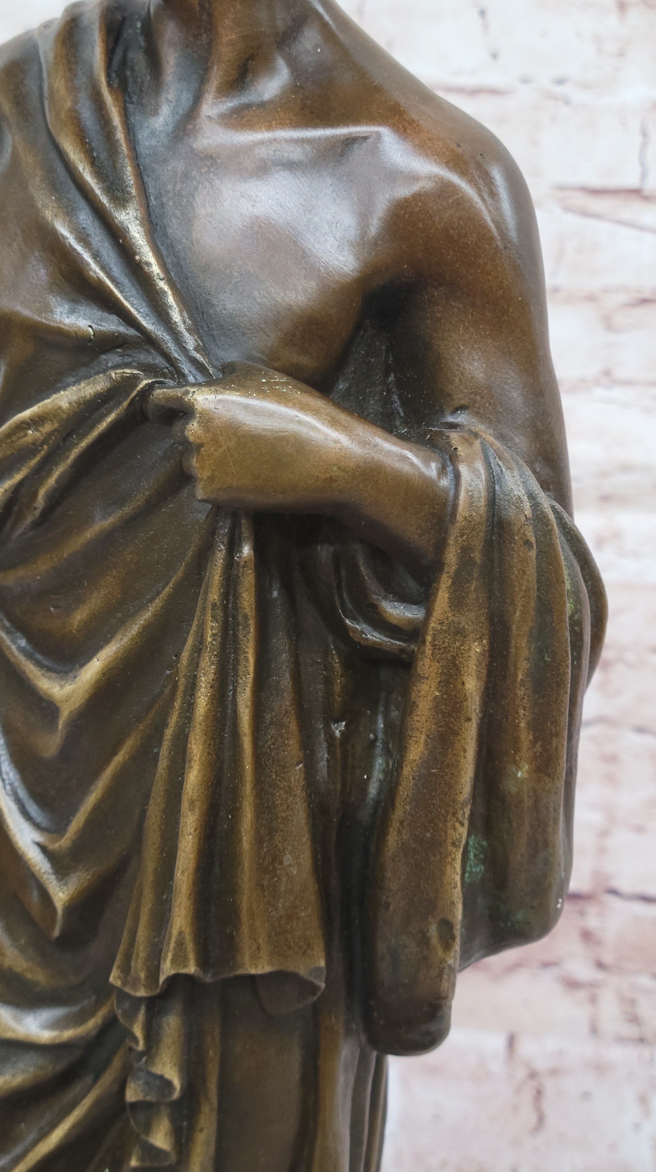 Handcrafted bronze sculpture SALE Marble Emperor Classicism Roman Ancient