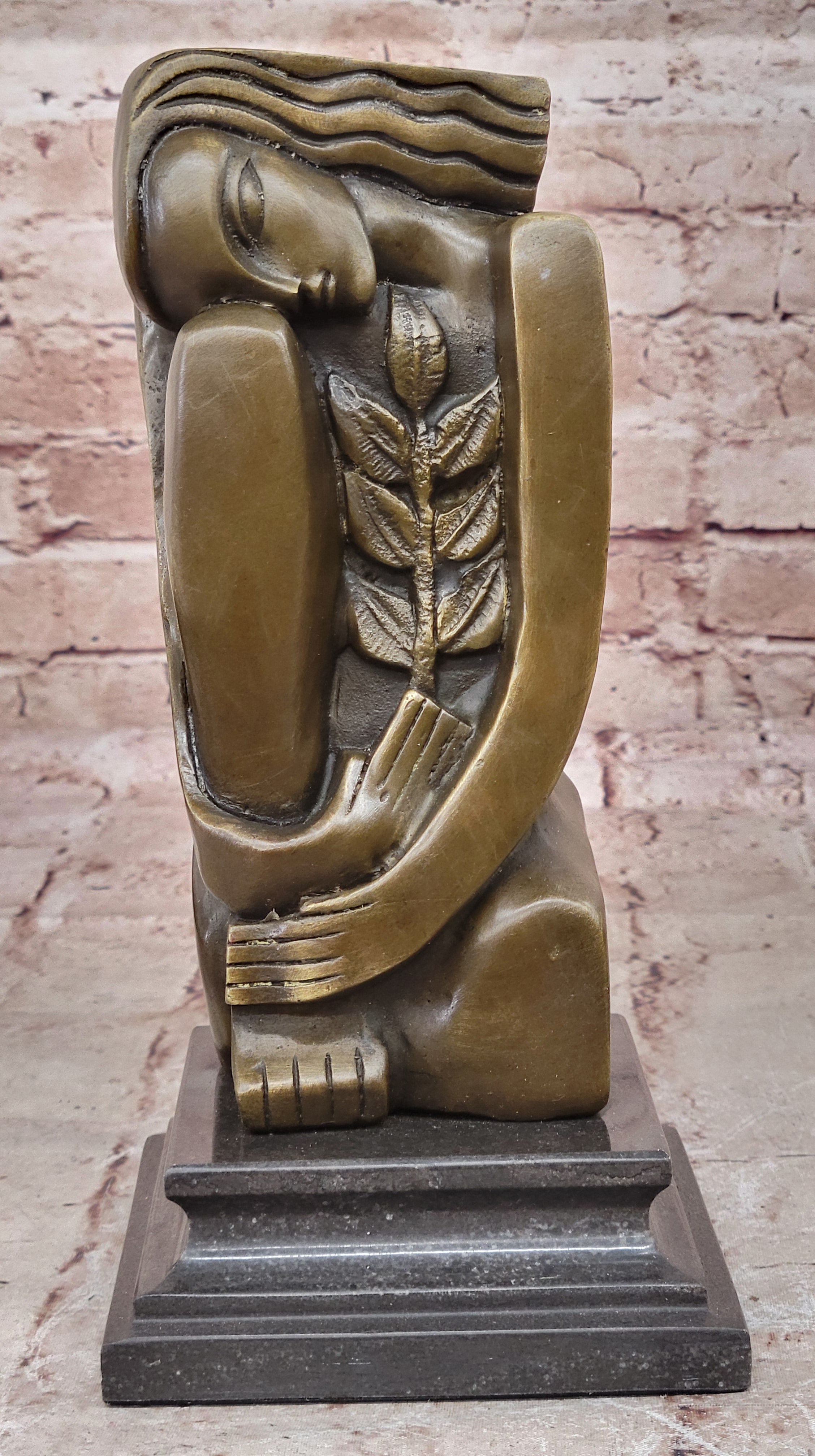 Modern Art Abstract Mother Nature By Salvador Dali Bronze Sculpture Statue Decor