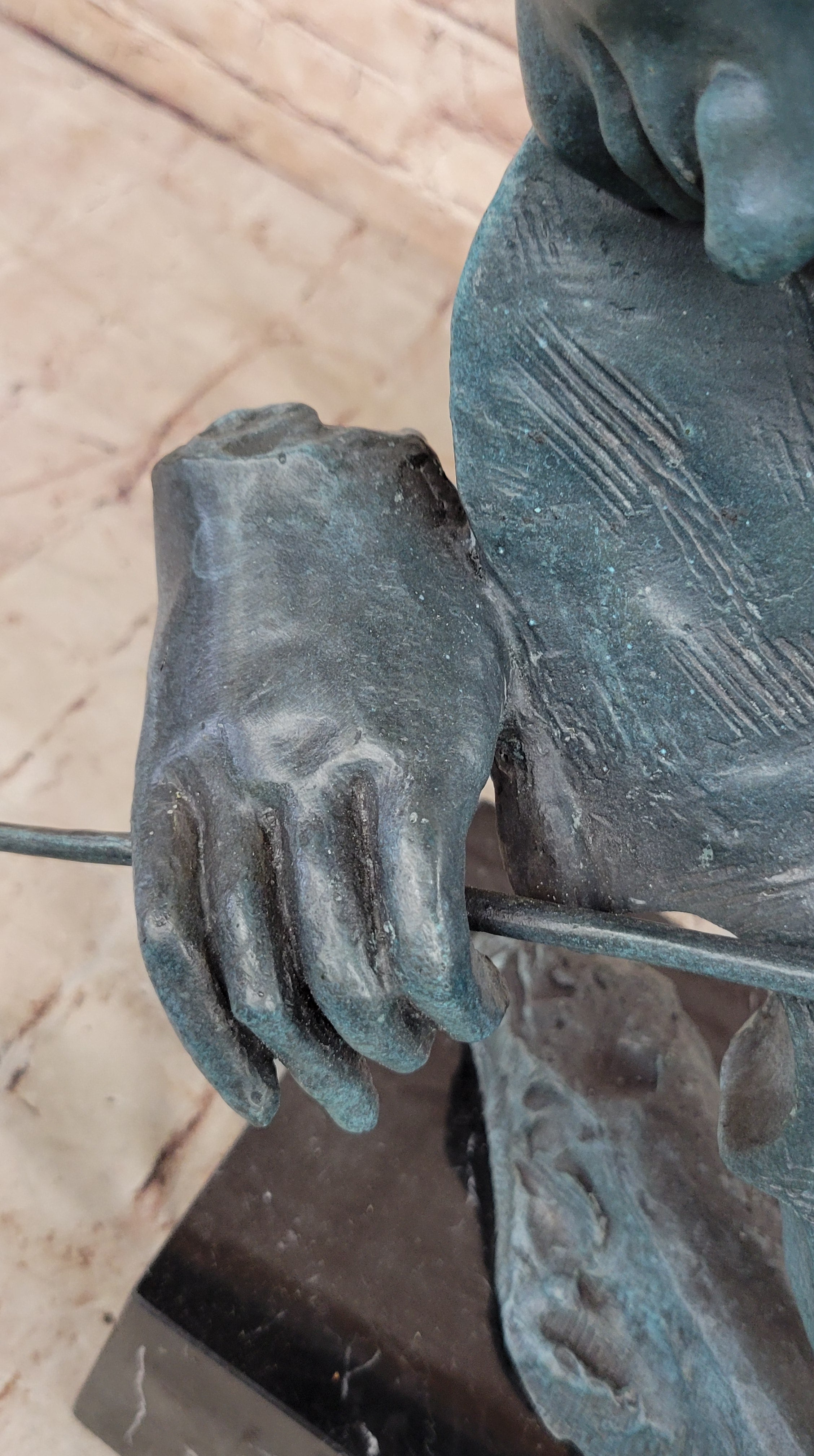 Hand Made Gorgeous Lady Violinist Violin Player Bronze Sculpture Home Decorative