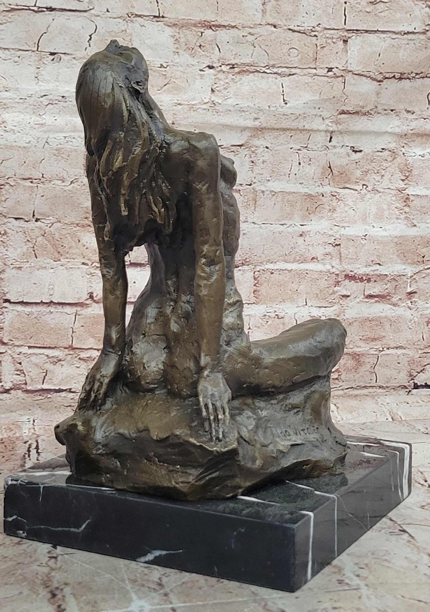 Handcrafted bronze sculpture SALE Abstract Vitaleh Aldo Original Signed Large