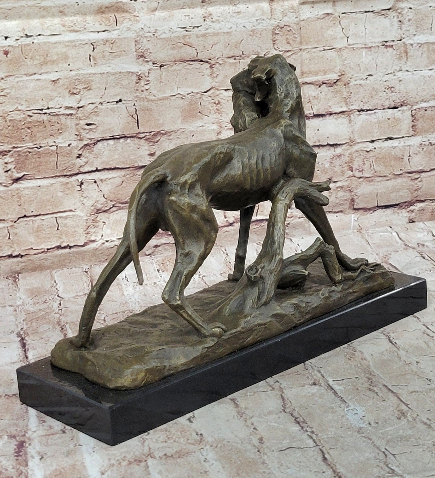 Real Bronze Metal Statue Retriever Hunting Dog Farm Friend Canine Sculpture Sale