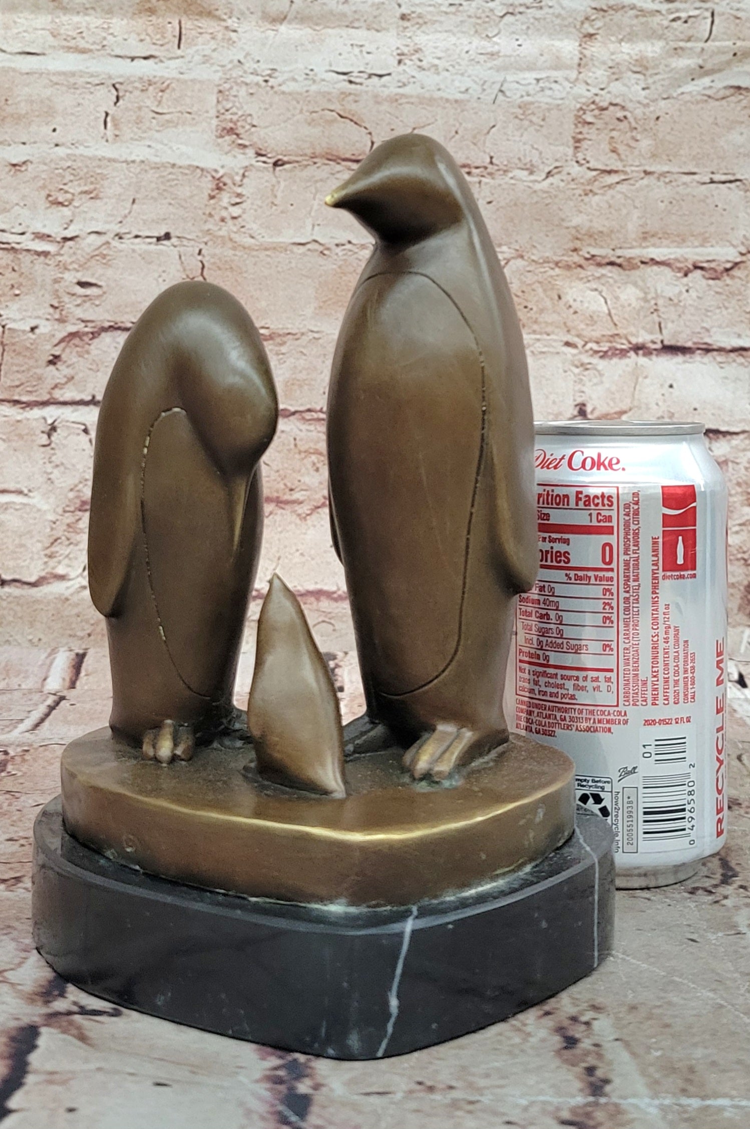 Handcrafted bronze sculpture SALE Abstract Milo By Trio Penguin