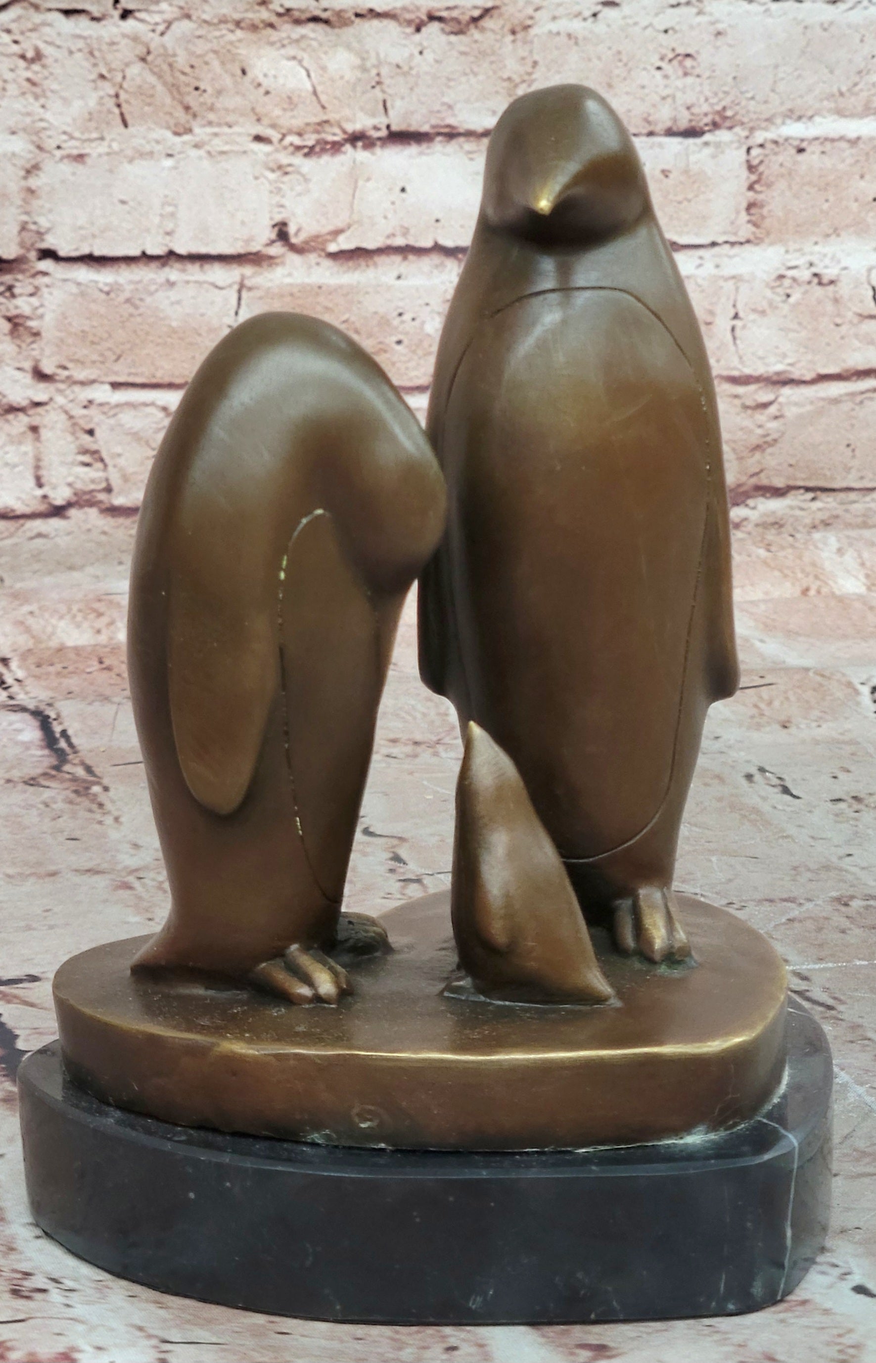 Handcrafted bronze sculpture SALE Abstract Milo By Trio Penguin