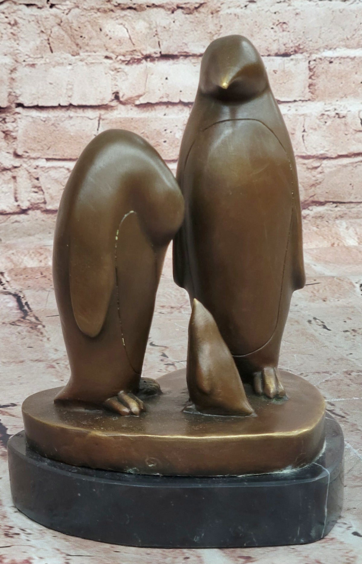 Handcrafted bronze sculpture SALE Abstract Milo By Trio Penguin