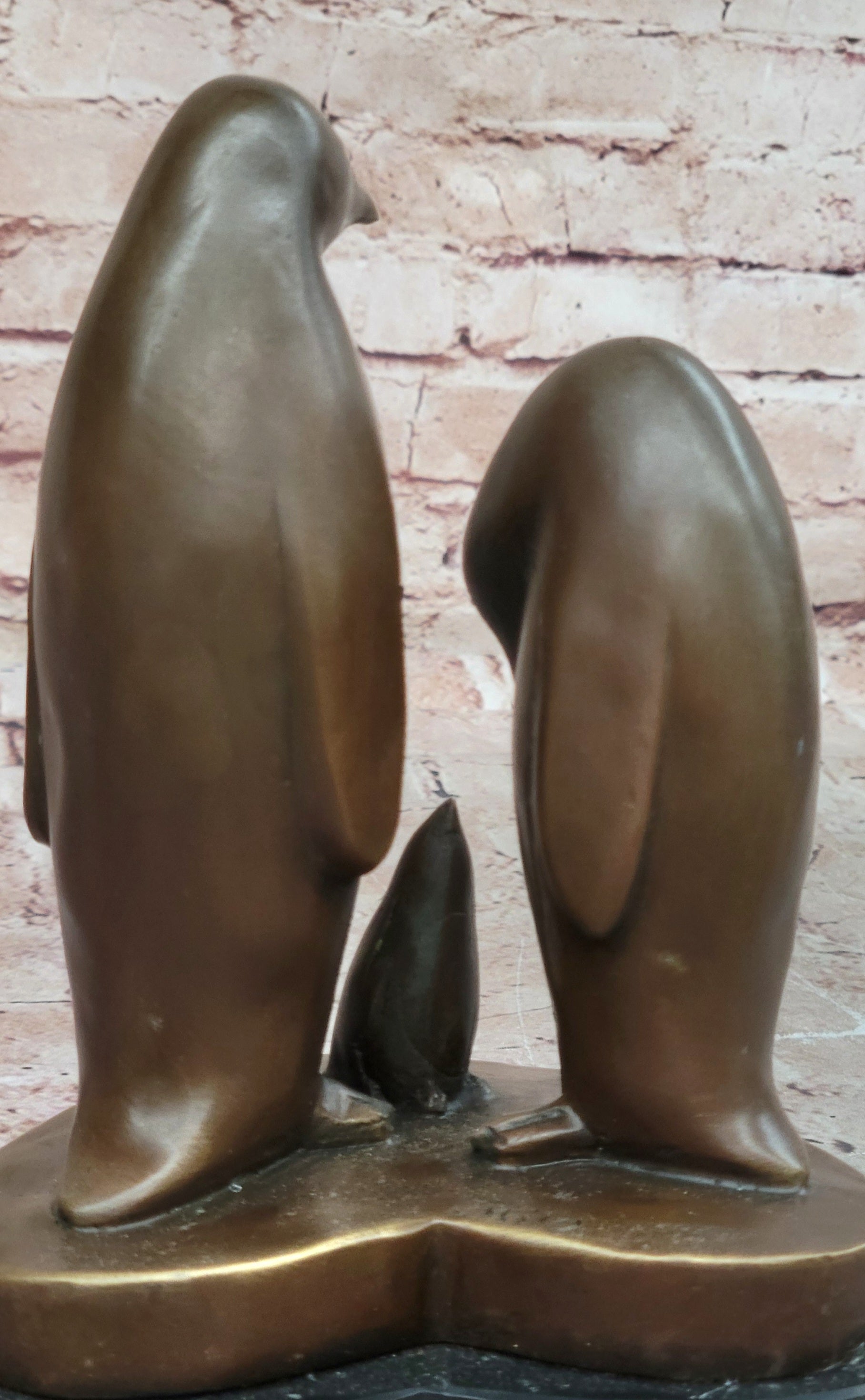 Handcrafted bronze sculpture SALE Abstract Milo By Trio Penguin