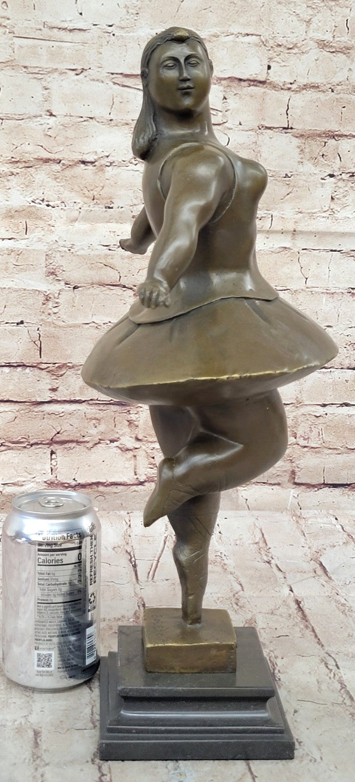 Collectible Art bronze sculpture Contemporary Abstract `Botero` Marble Figurine