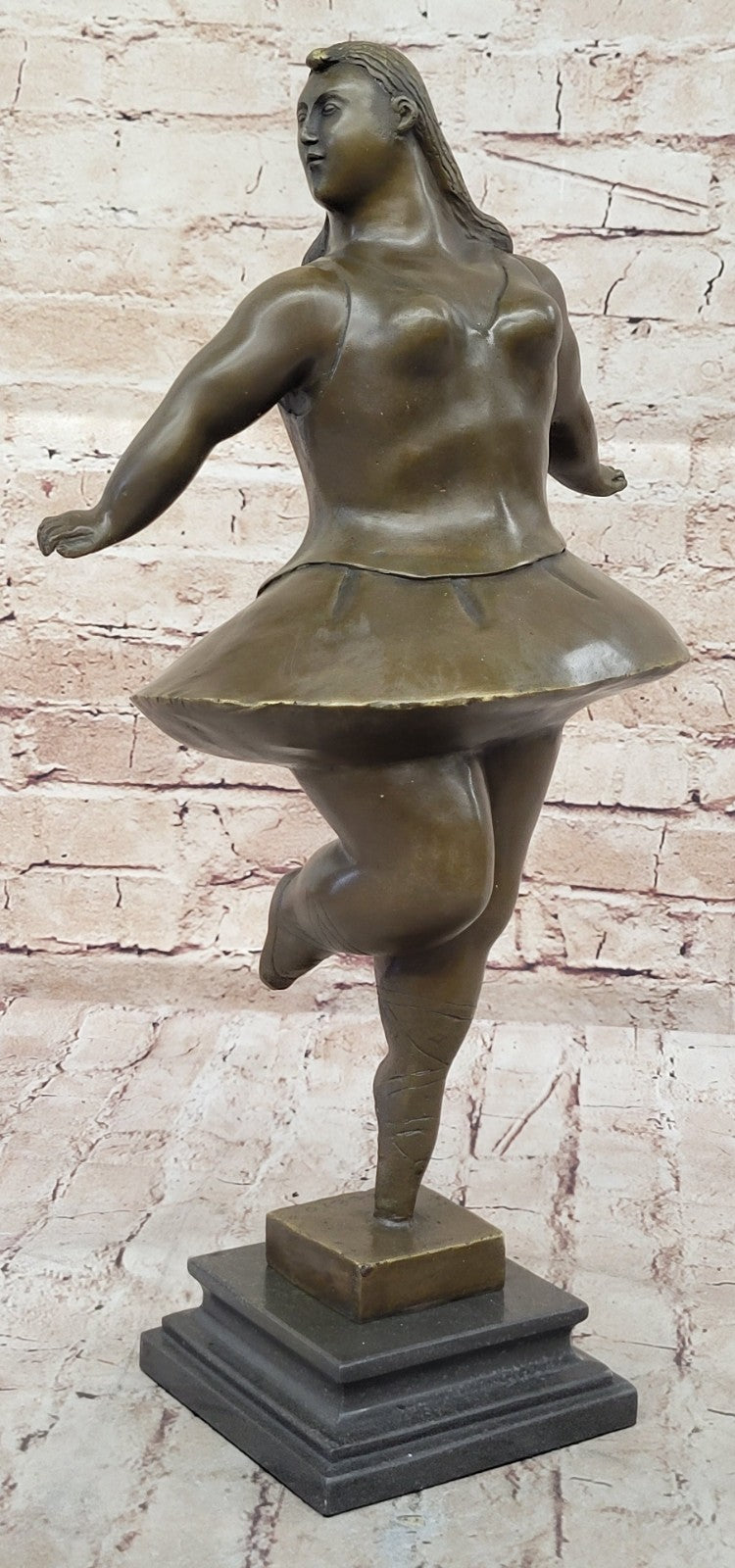 Collectible Art bronze sculpture Contemporary Abstract `Botero` Marble Figurine