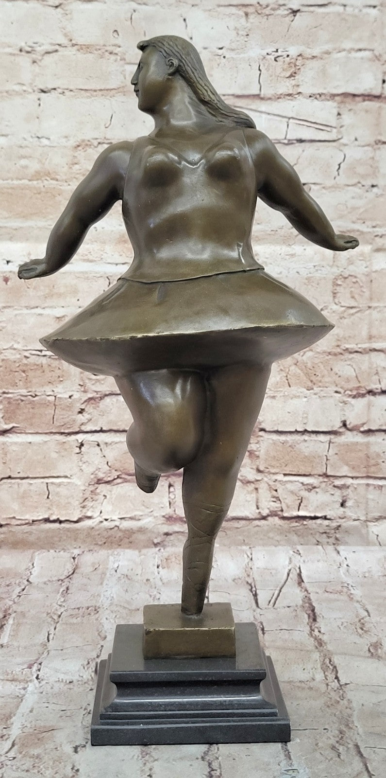 Collectible Art bronze sculpture Contemporary Abstract `Botero` Marble Figurine