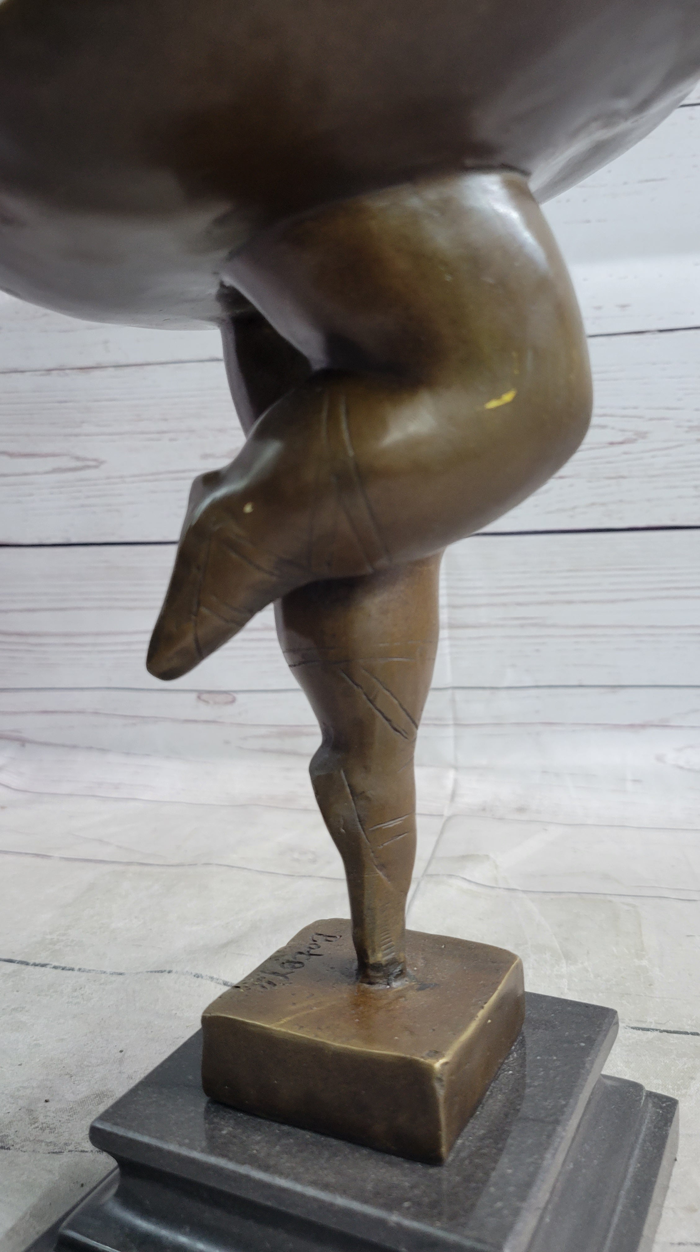 Collectible Art bronze sculpture Contemporary Abstract `Botero` Marble Figurine