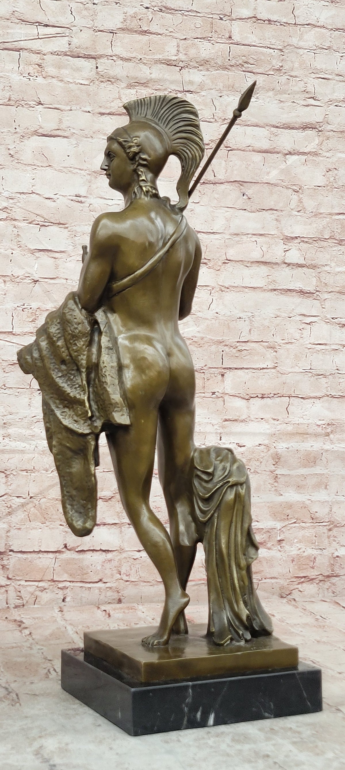 JASON THE GOLDEN FLEECE BRONZE NUDE SCULPTURE FIGURINE VERY LARGE ROMAN